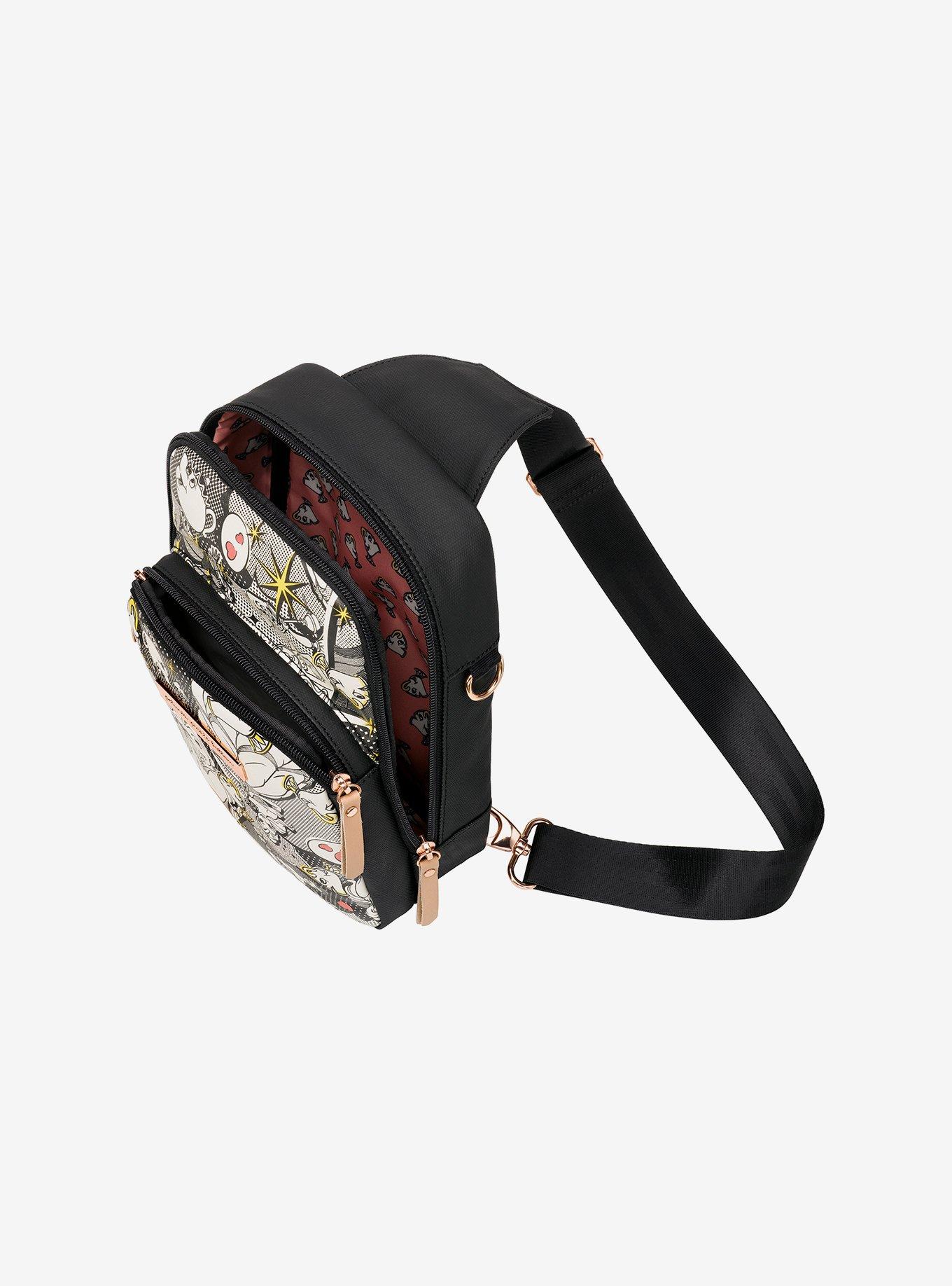 Petunia Pickle Bottom Disney Beauty And The Beast Pop Art Belle Sling Bag, , alternate