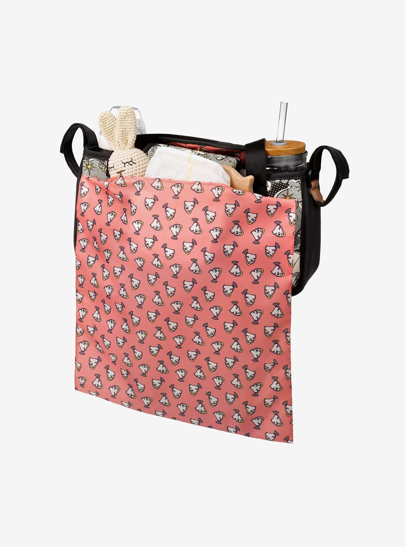 Petunia Pickle Bottom Disney Beauty And The Beast Pop Art Belle Stroller Caddy, , alternate