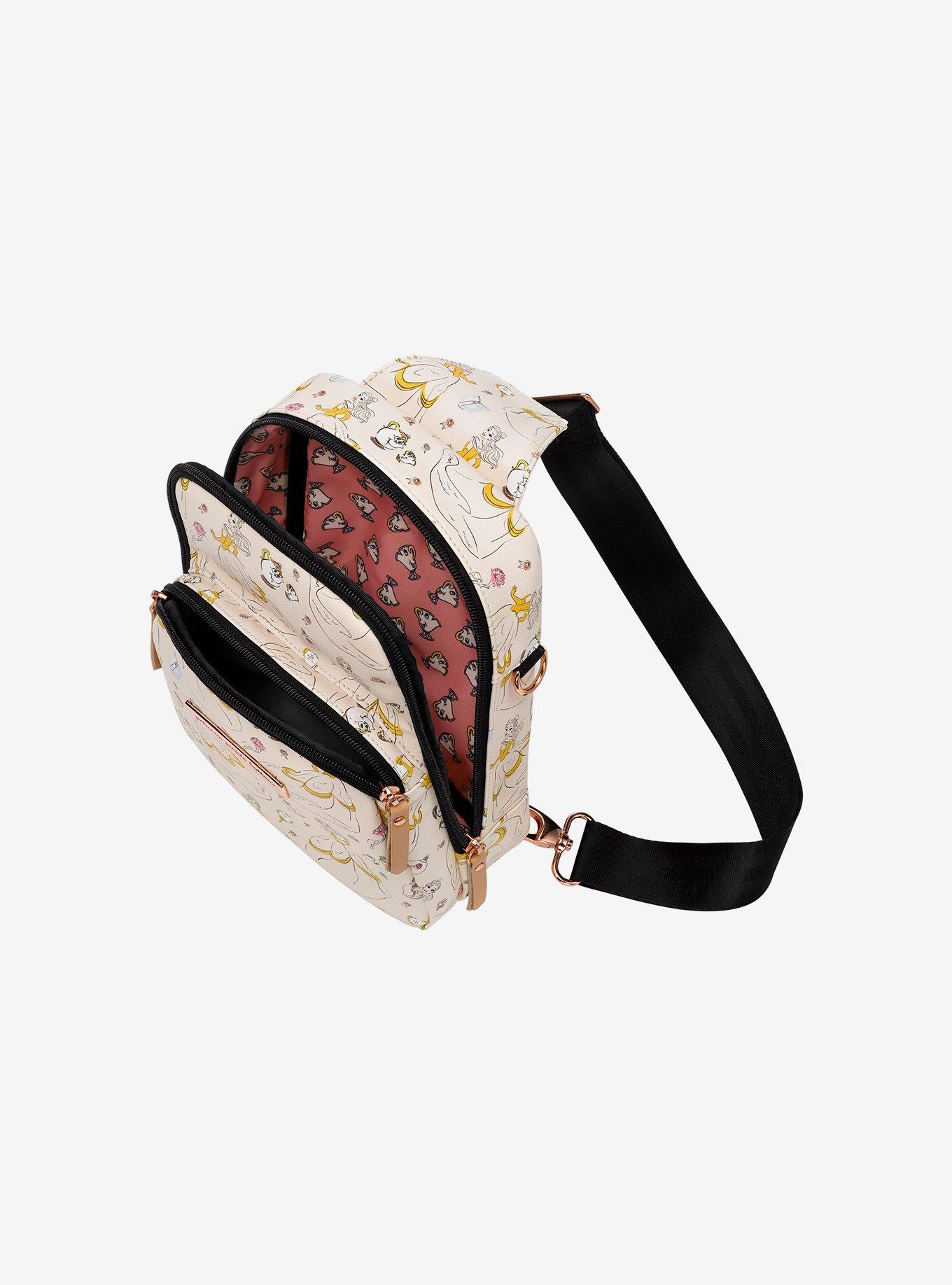 Petunia Pickle Bottom Disney Beauty And The Beast Whimsical Belle Sling Bag, , alternate