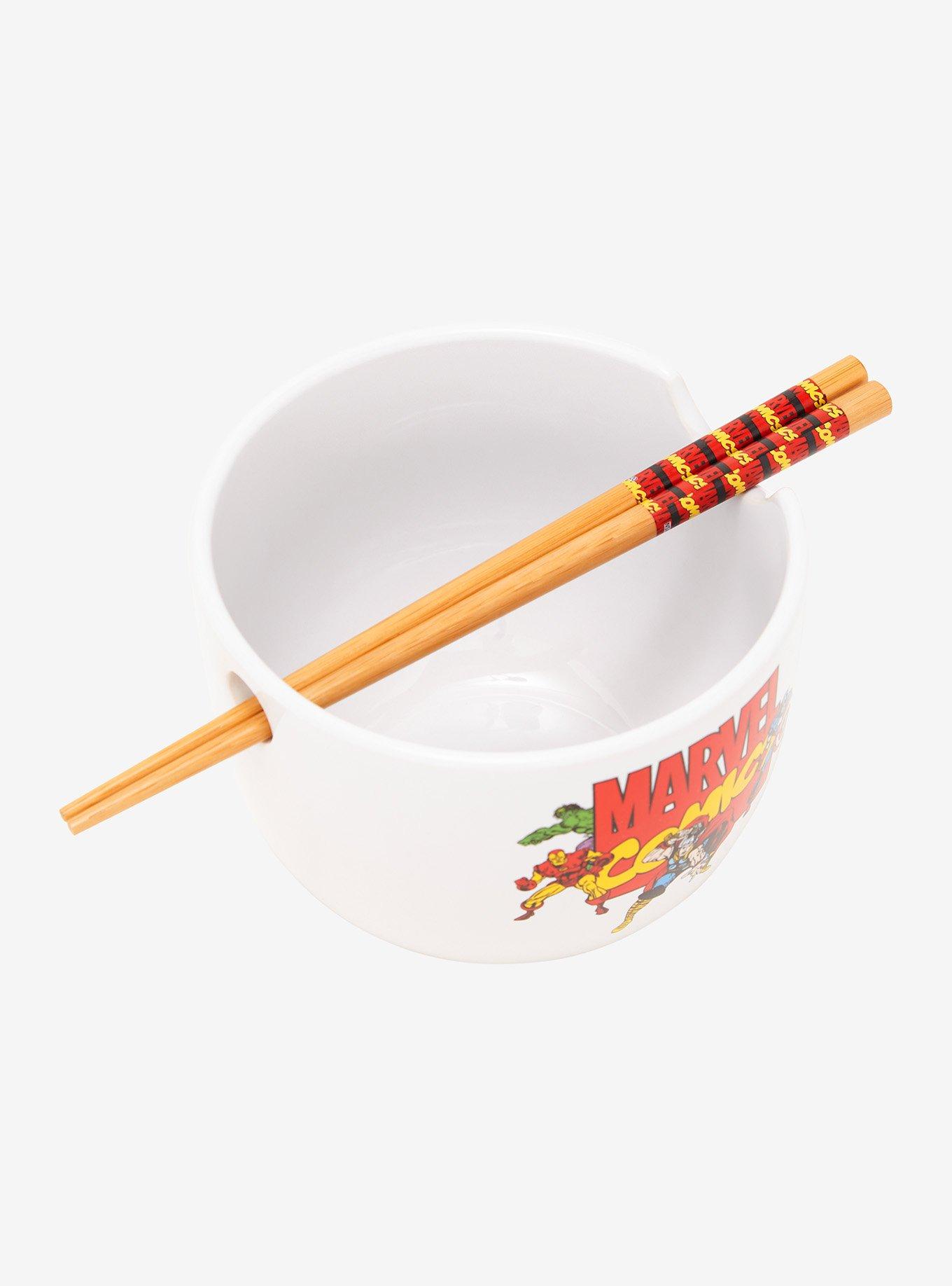 Marvel Comics Classic Characters Ramen Bowl With Chopsticks, , alternate