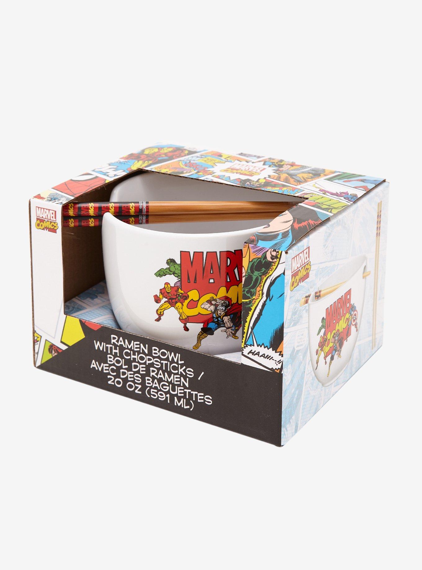 Marvel Comics Classic Characters Ramen Bowl With Chopsticks, , alternate