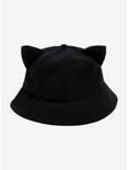 Black Cat 3D Ears Bucket Hat, , alternate