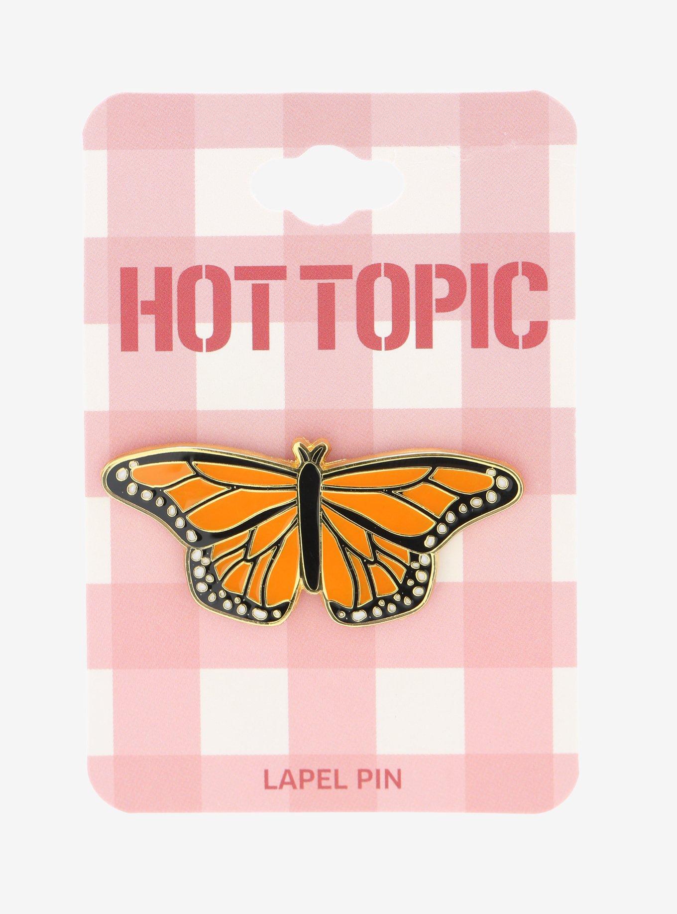 Monarch Butterfly Enamel Pin, , alternate