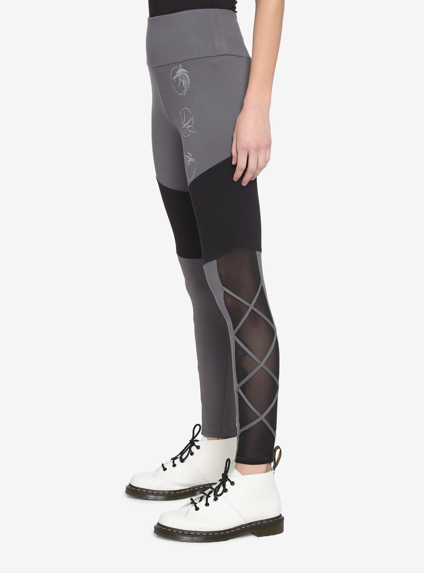 The Witcher Symbols Color-Block Leggings, MULTI, alternate