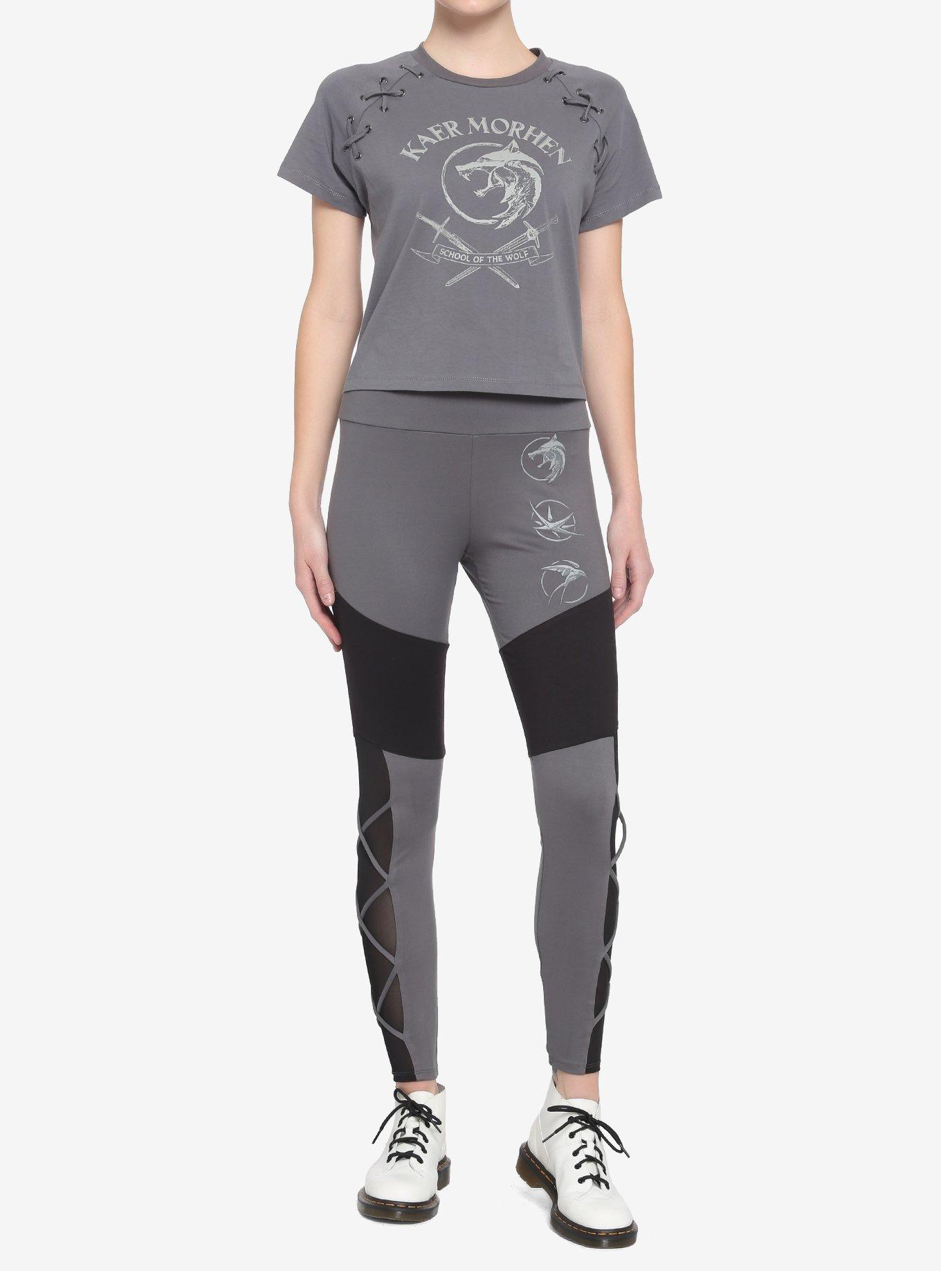 The Witcher Lace-Up Raglan T-Shirt, MULTI, alternate