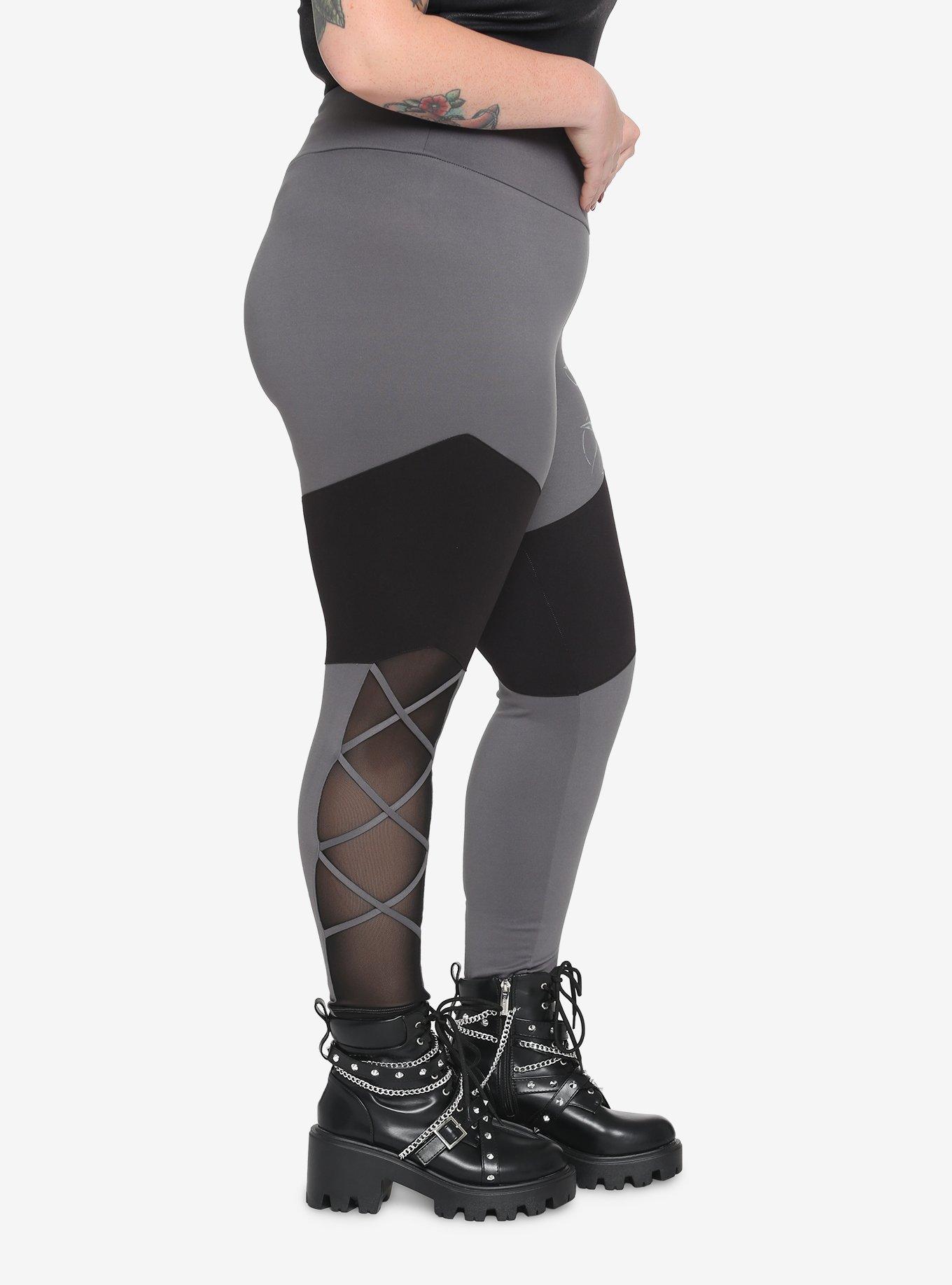 The Witcher Symbols Color-Block Leggings Plus Size, MULTI, alternate - view 3
