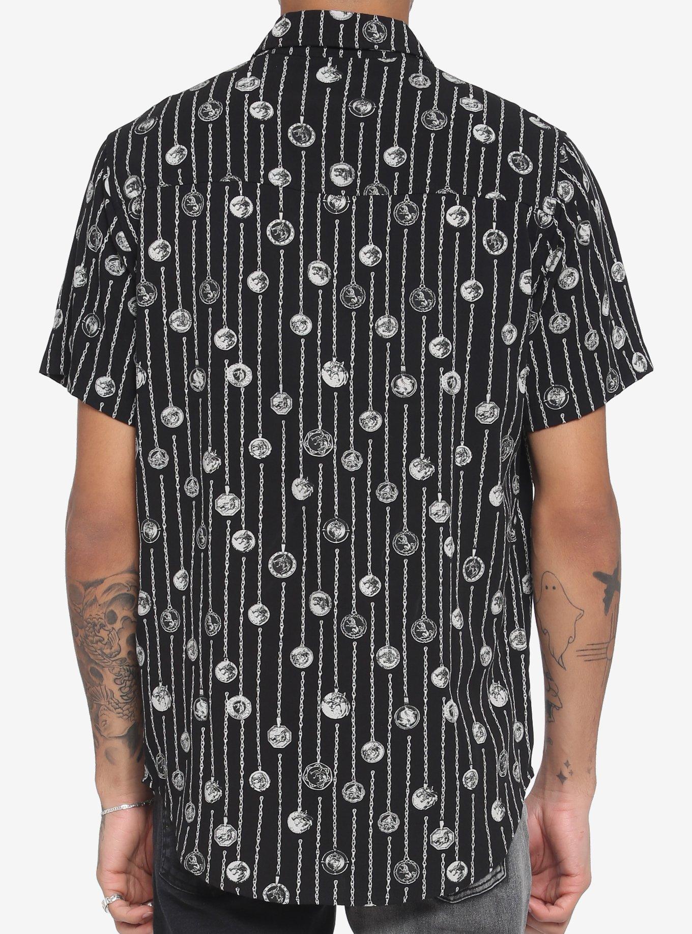 The Witcher Medallion Woven Button-Up, MULTI, alternate