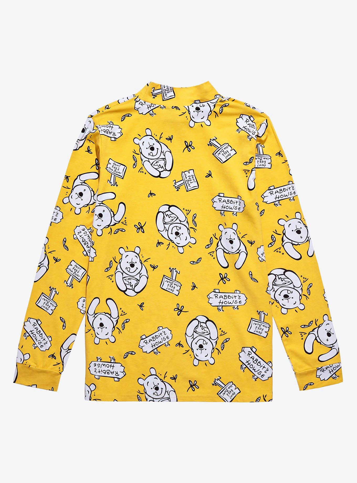 Cakeworthy Disney Winnie the Pooh Rabbit's House Long Sleeve T-Shirt, VIBRANT YELLOW, alternate