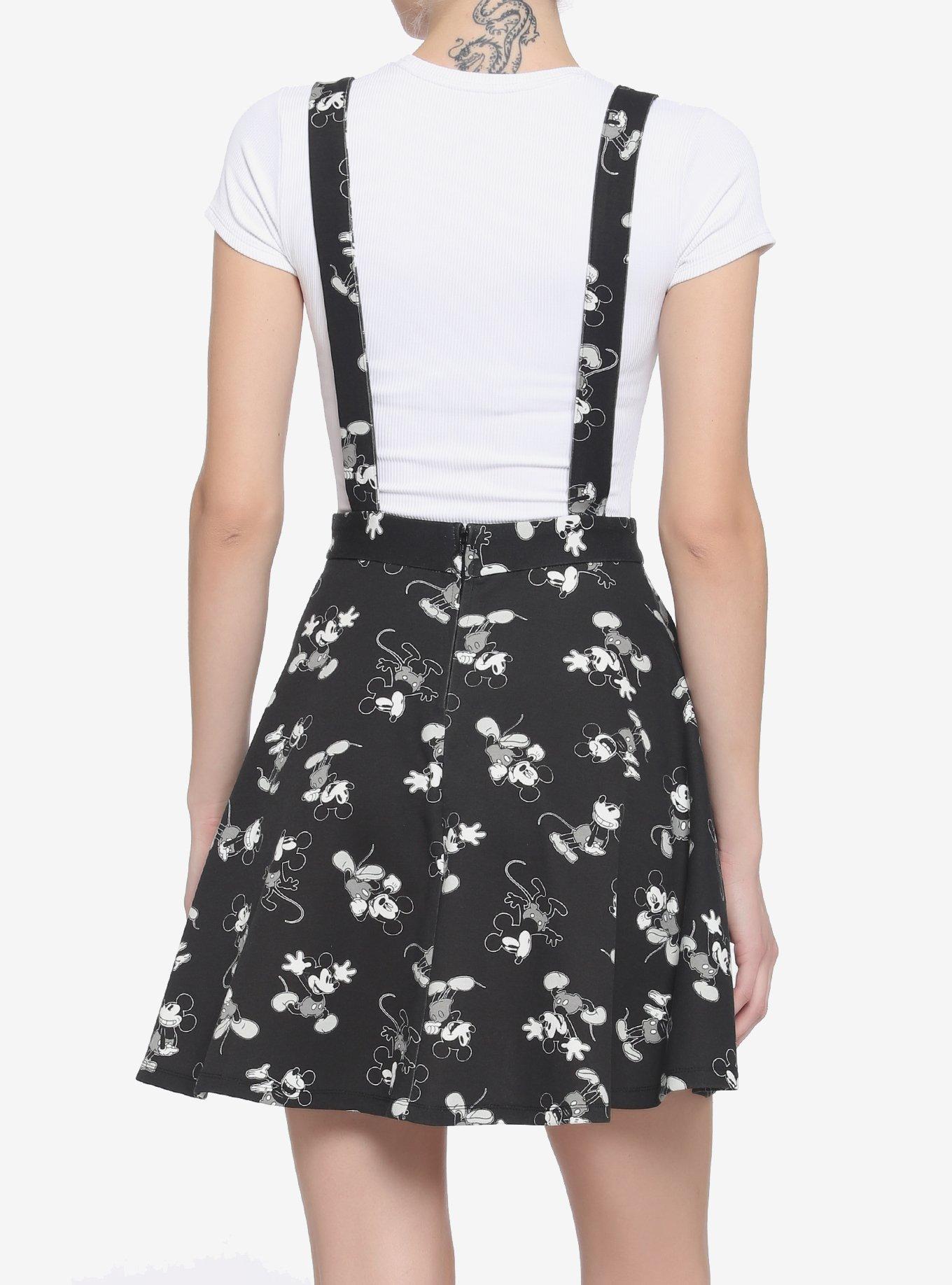 Her Universe Disney Mickey Mouse Black & White Skirtall, MULTI, alternate