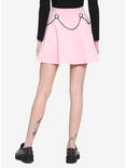 Pastel Pink O-Chain Skirt, PINK, alternate