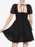Black Sweetheart Lace-Up Back Dress, BLACK, alternate