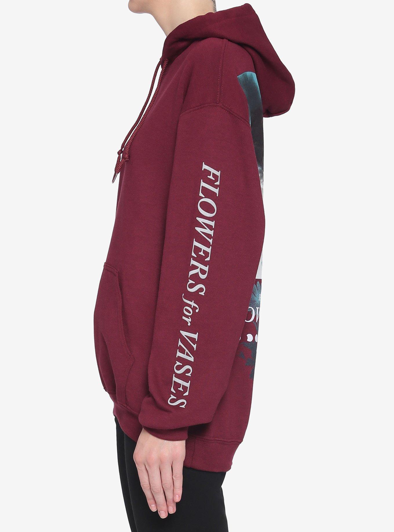 Hayley Williams Flowers For Vases / Descansos Album Girls Hoodie, BURGUNDY, alternate
