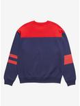 Disney Mickey Mouse Classic Pose Striped Panel Crewneck - BoxLunch Exclusive, MULTI, alternate