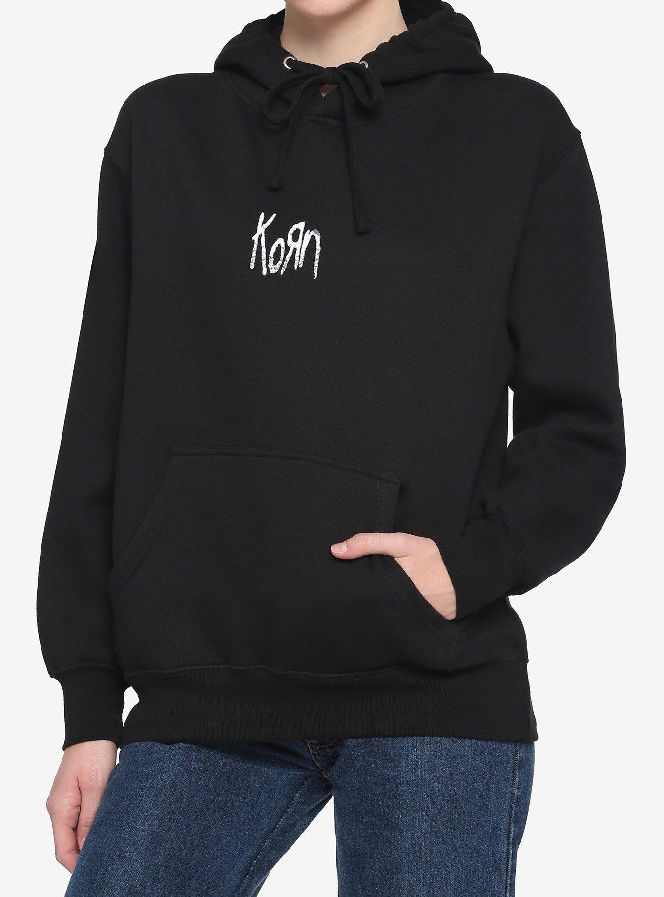 Korn Moon Logo Girls Hoodie, BLACK, alternate