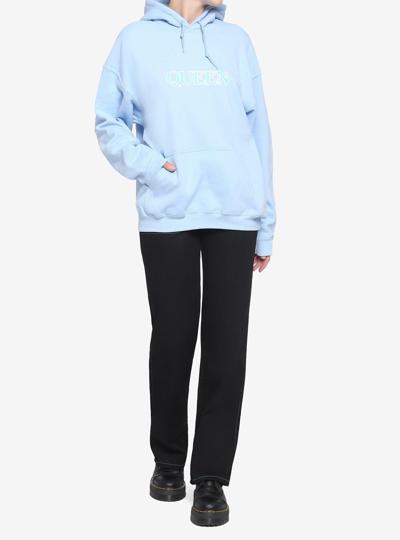 Queen Radio Ga Ga Girls Hoodie, BABY BLUE, alternate