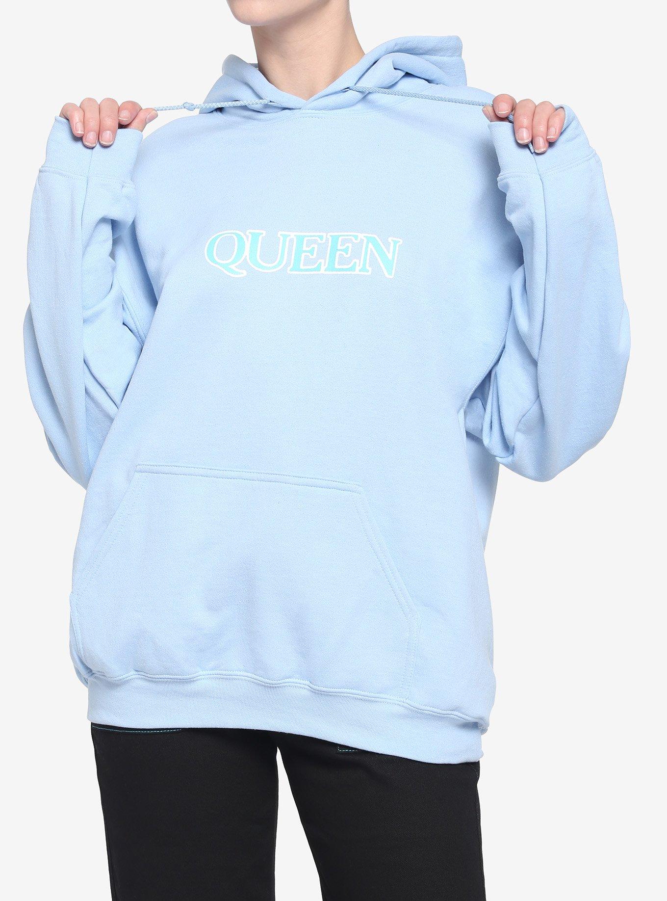 Queen Radio Ga Ga Girls Hoodie, BABY BLUE, alternate