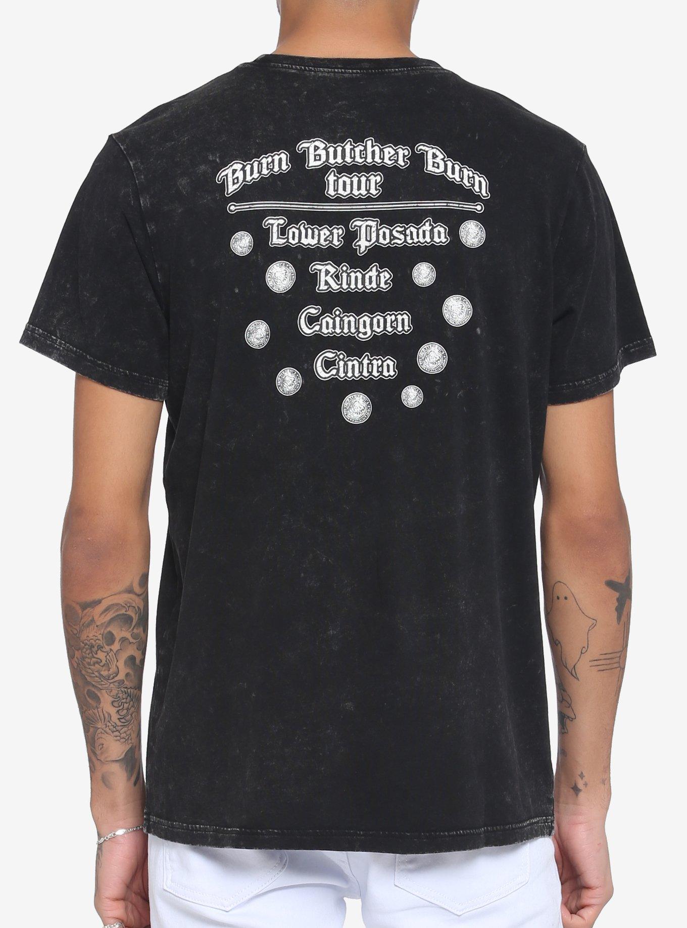 The Witcher Jaskier Tour Grey Wash T-Shirt, GREY, alternate