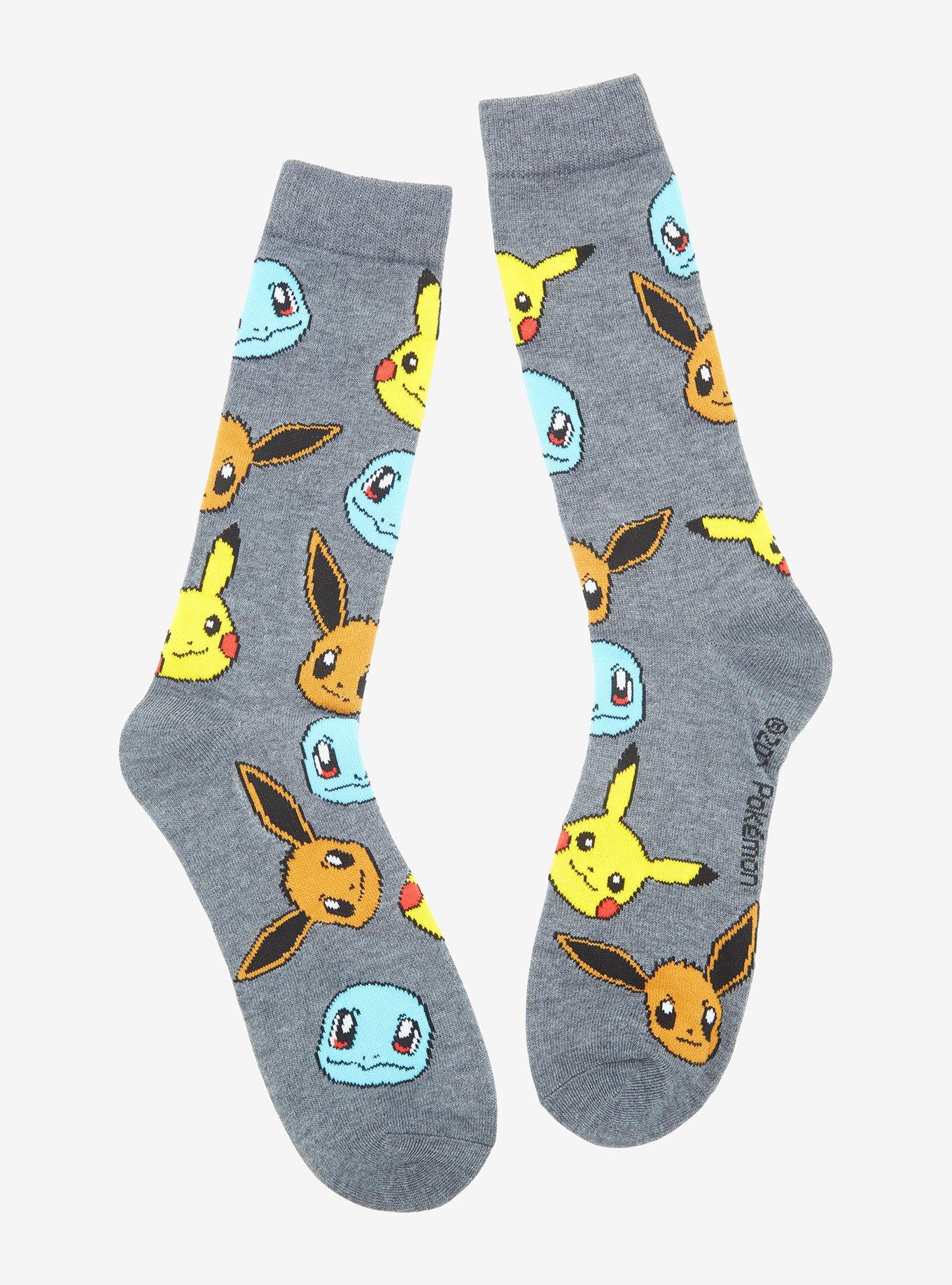 Pokemon Starters Crew Socks, , alternate