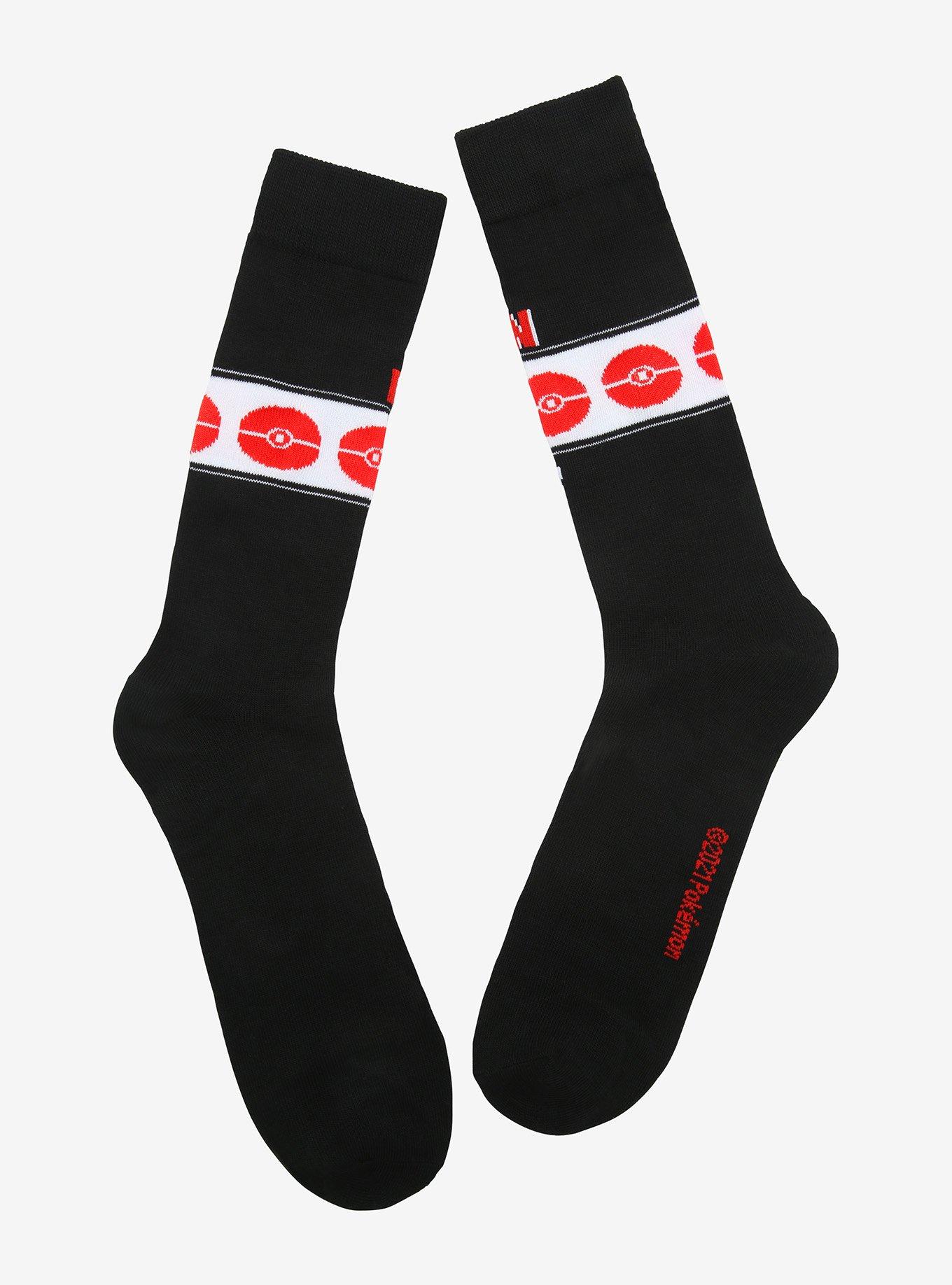 Pokemon Pikachu Japanese Crew Socks, , alternate