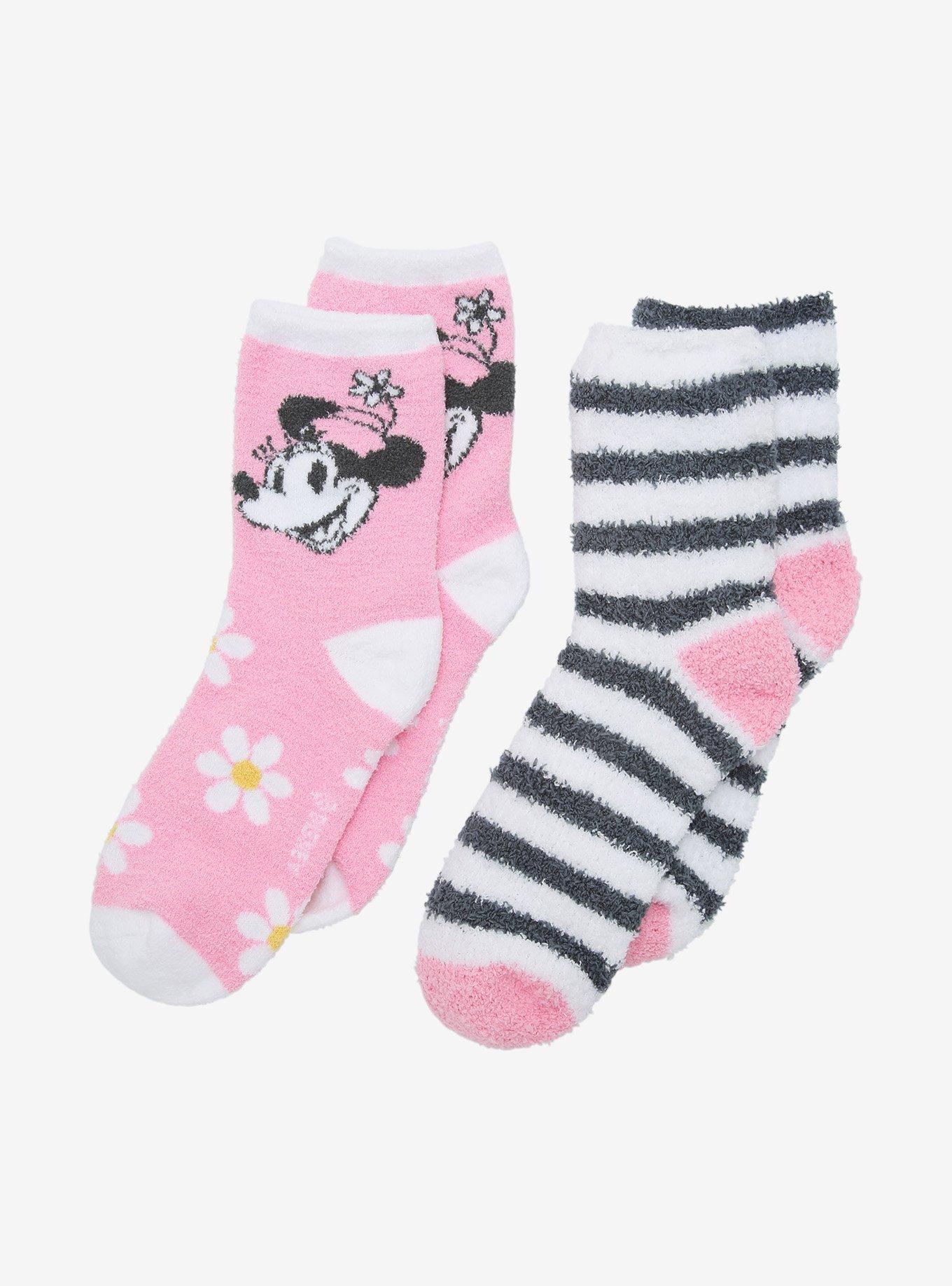 Disney Minnie Mouse Daisy Cozy Crew Socks 2 Pair, , alternate