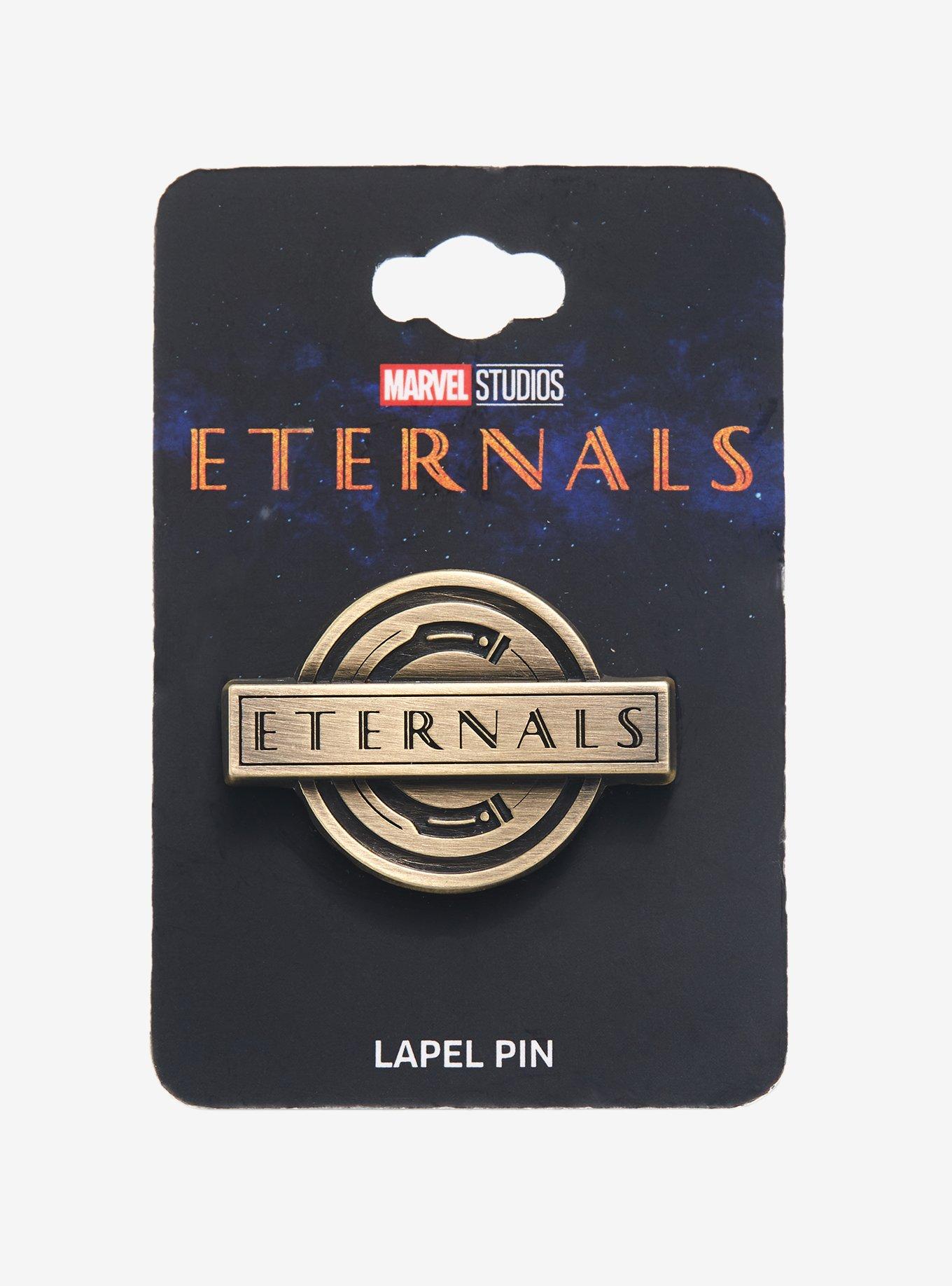 Marvel Eternals Logo Enamel Pin - BoxLunch Exclusive, , alternate