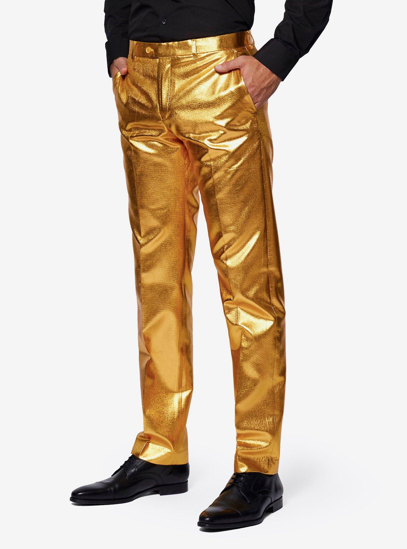 Gold Metallic Party Suit, GOLD, alternate