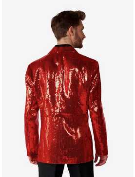 Red Sequin Party Blazer, , hi-res