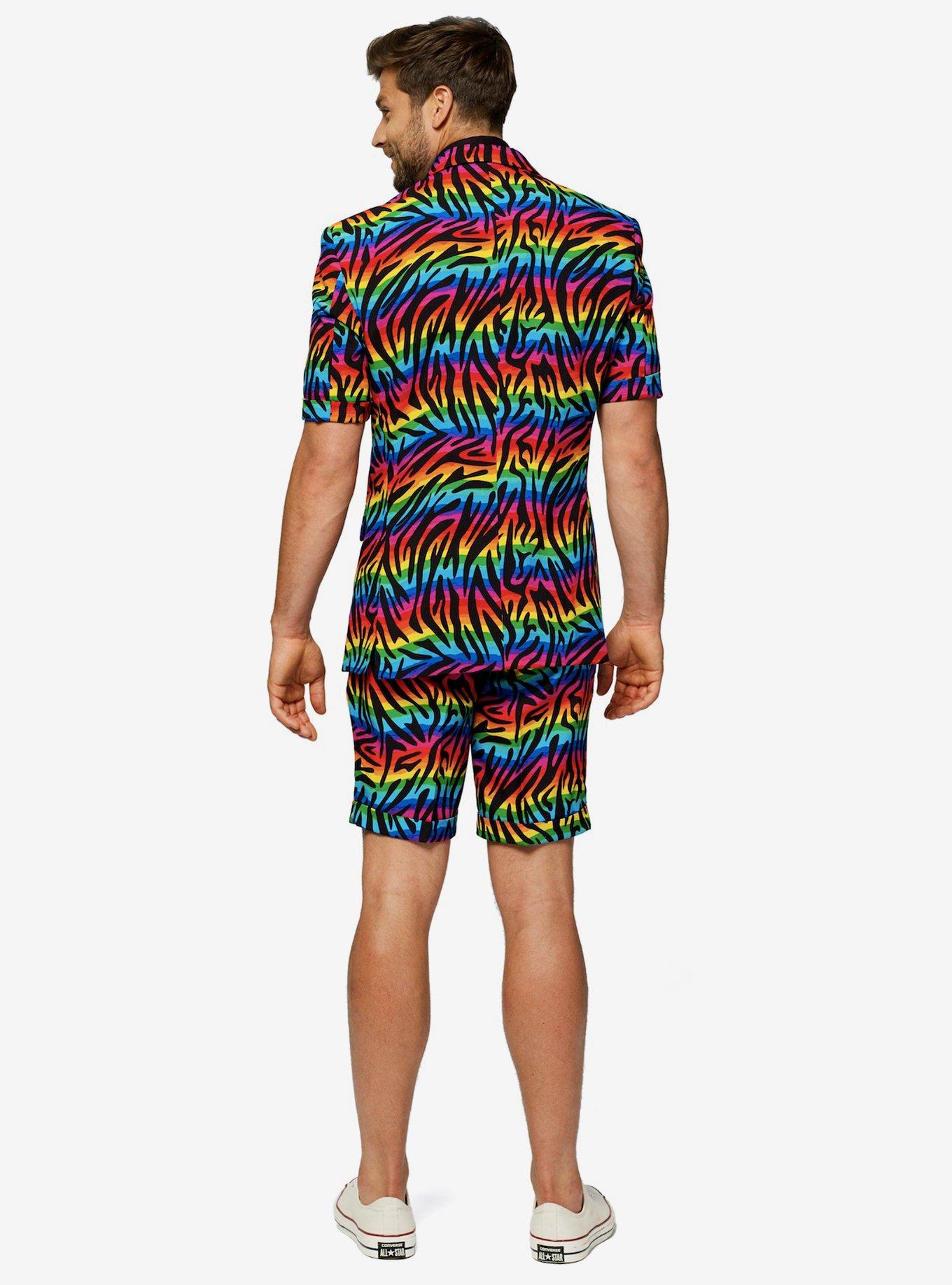 Wild Rainbow Summer Suit, MULTICOLOR, alternate