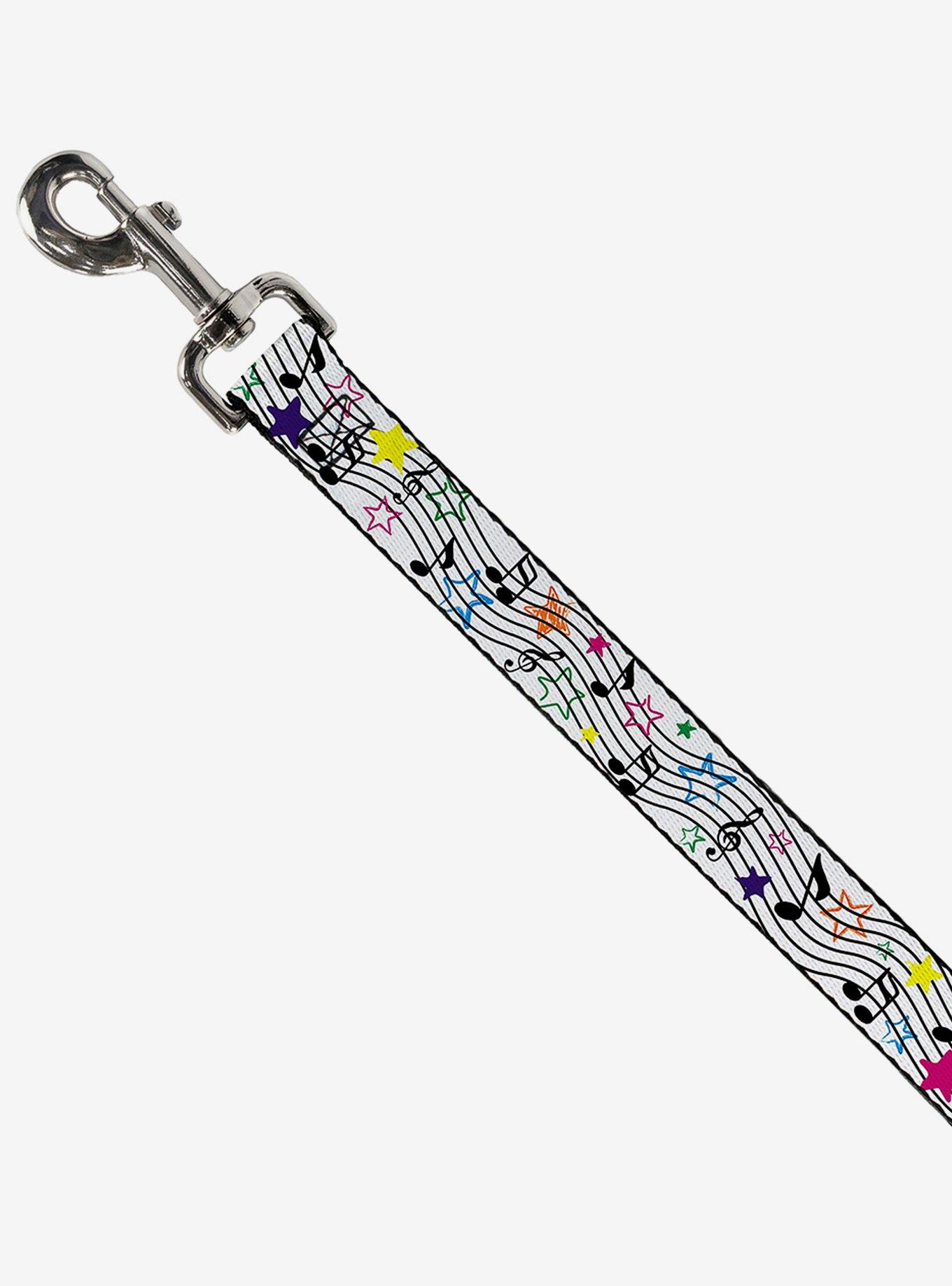 Music Notes Stars Dog Leash, , hi-res