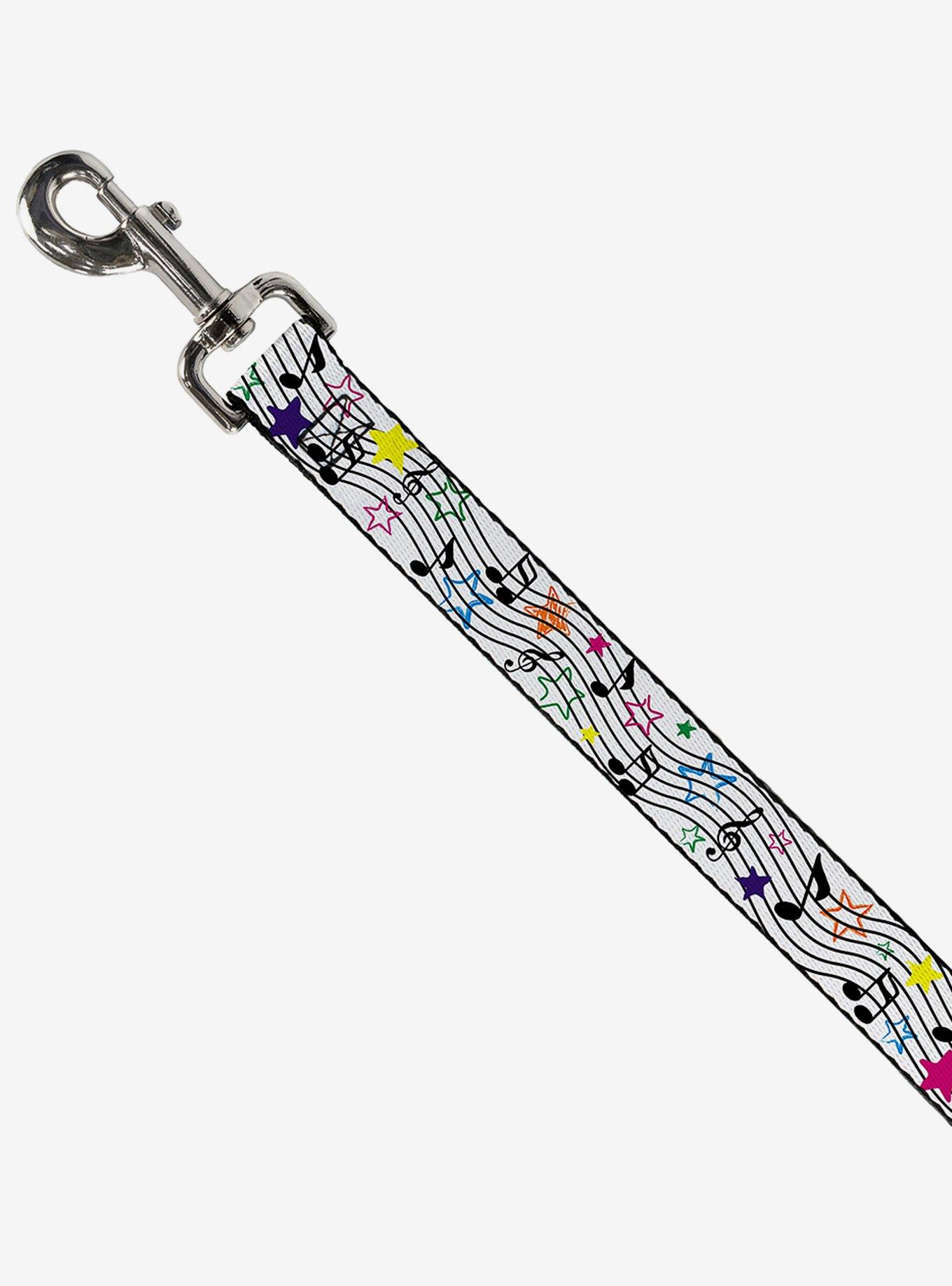 Music Notes Stars Dog Leash, , alternate