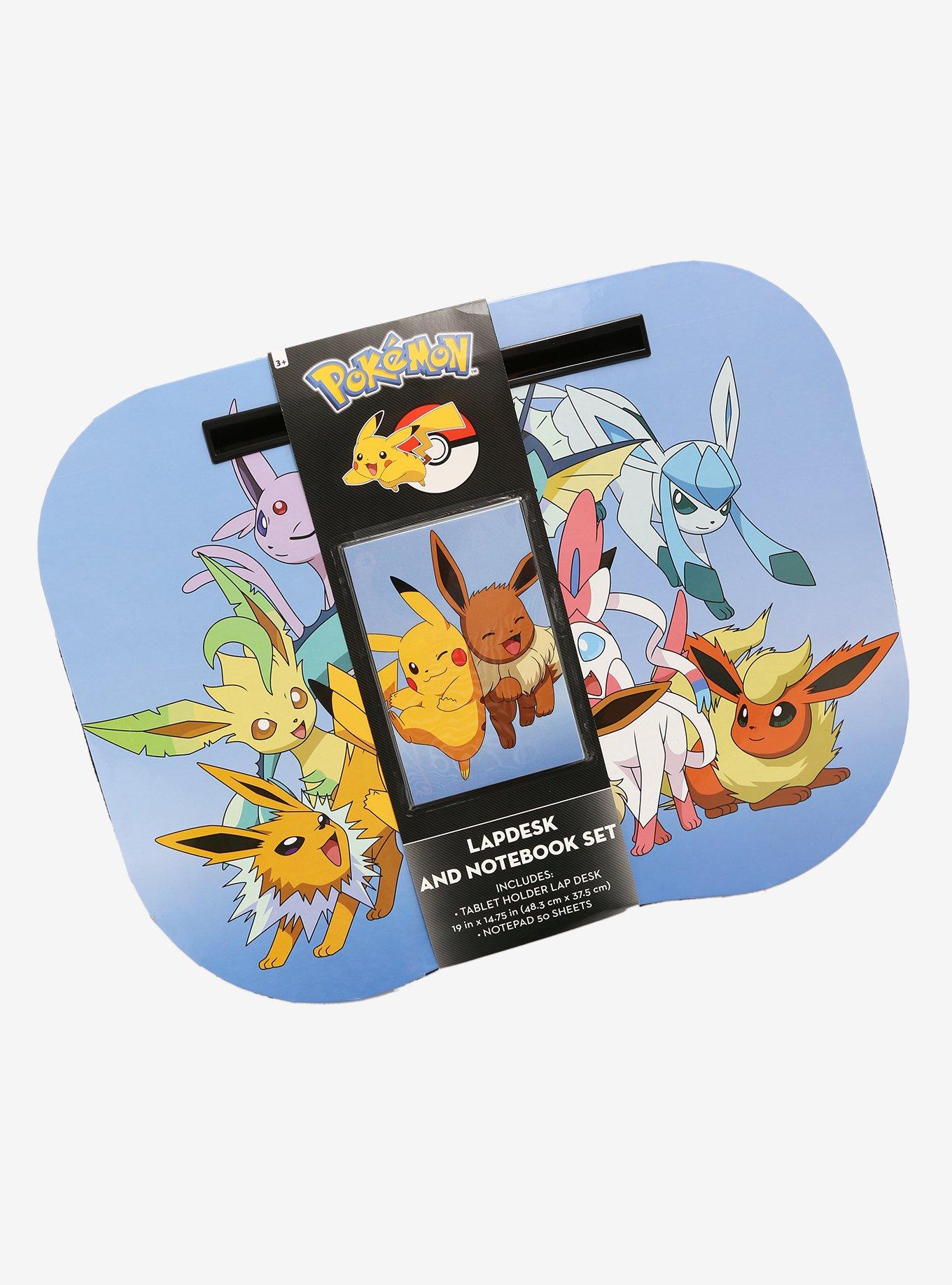 Pokémon Pikachu & Eeveelutions Lap Desk & Notebook Set, , alternate
