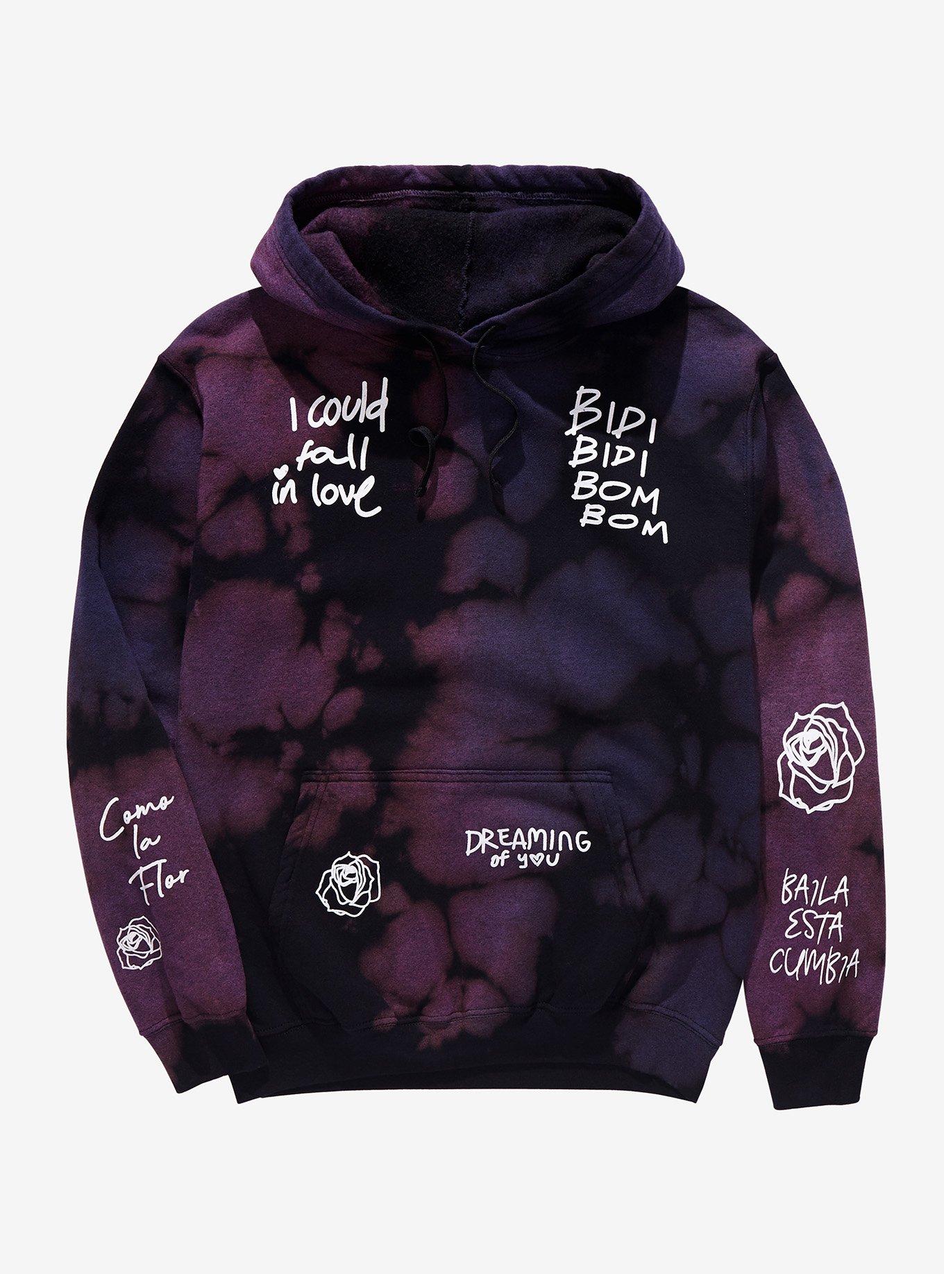 Selena Song Titles Tie-Dye Hoodie, MULTI, alternate