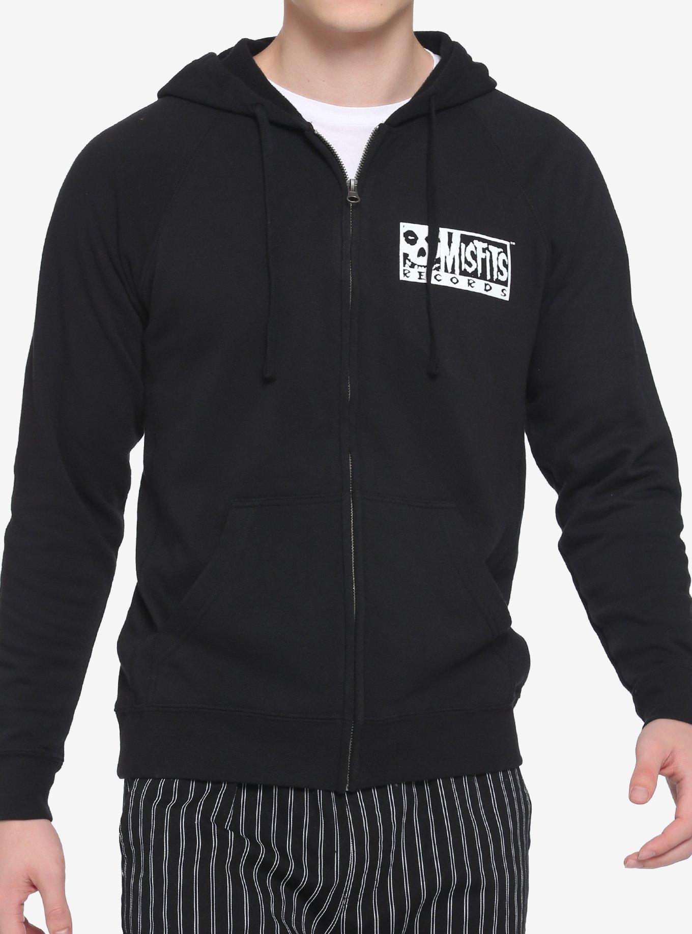 Misfits Records Hoodie, BLACK, alternate