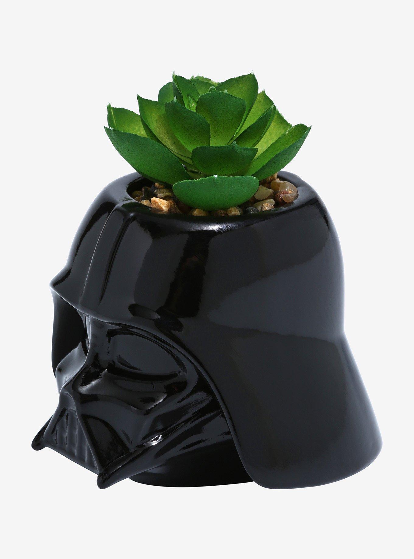 Star Wars Darth Vader Helmet Faux Succulent Planter, , alternate