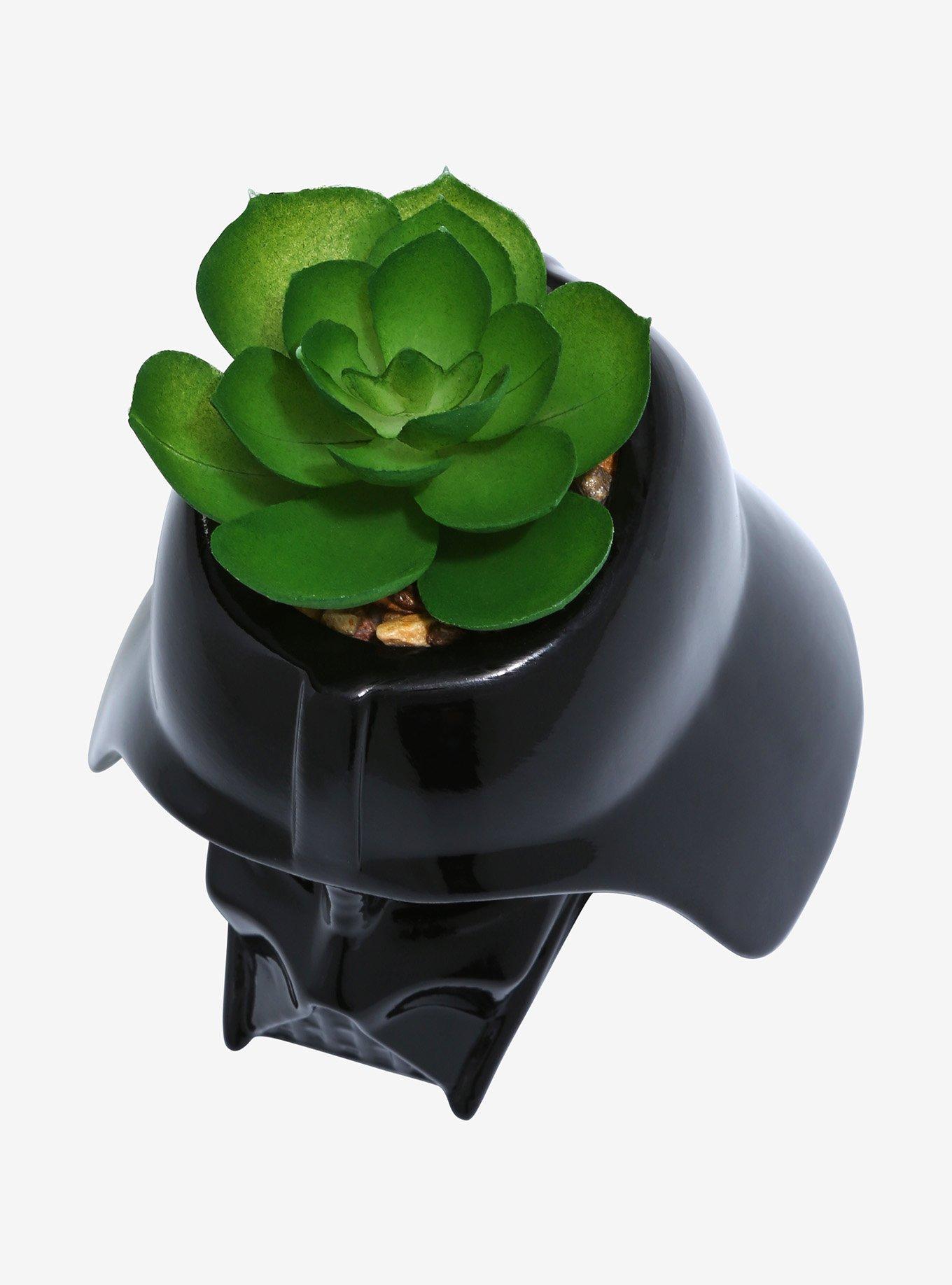 Star Wars Darth Vader Helmet Faux Succulent Planter, , alternate