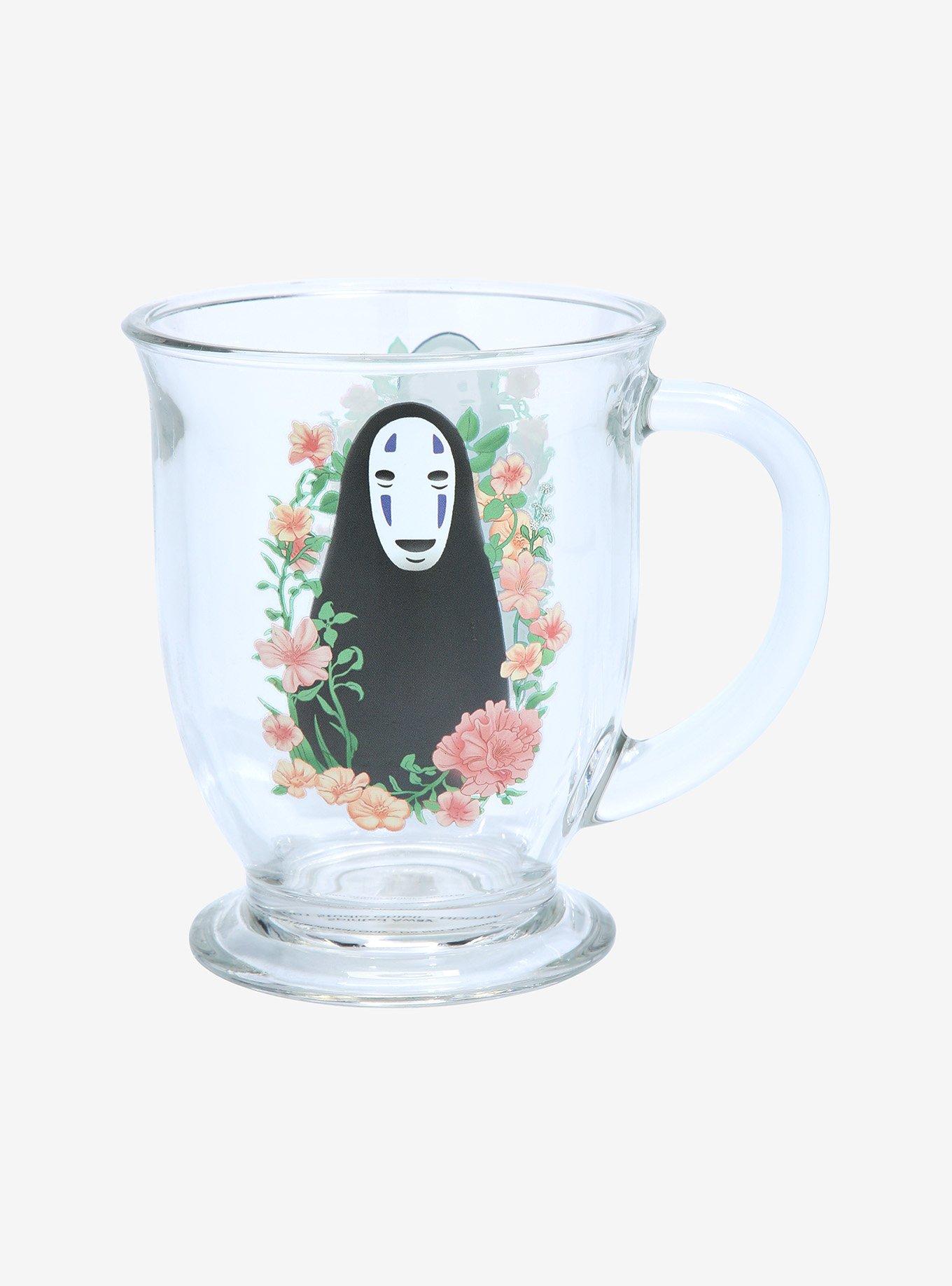 Studio Ghibli Spirited Away No-Face Floral Glass Mug - BoxLunch Exclusive, , alternate