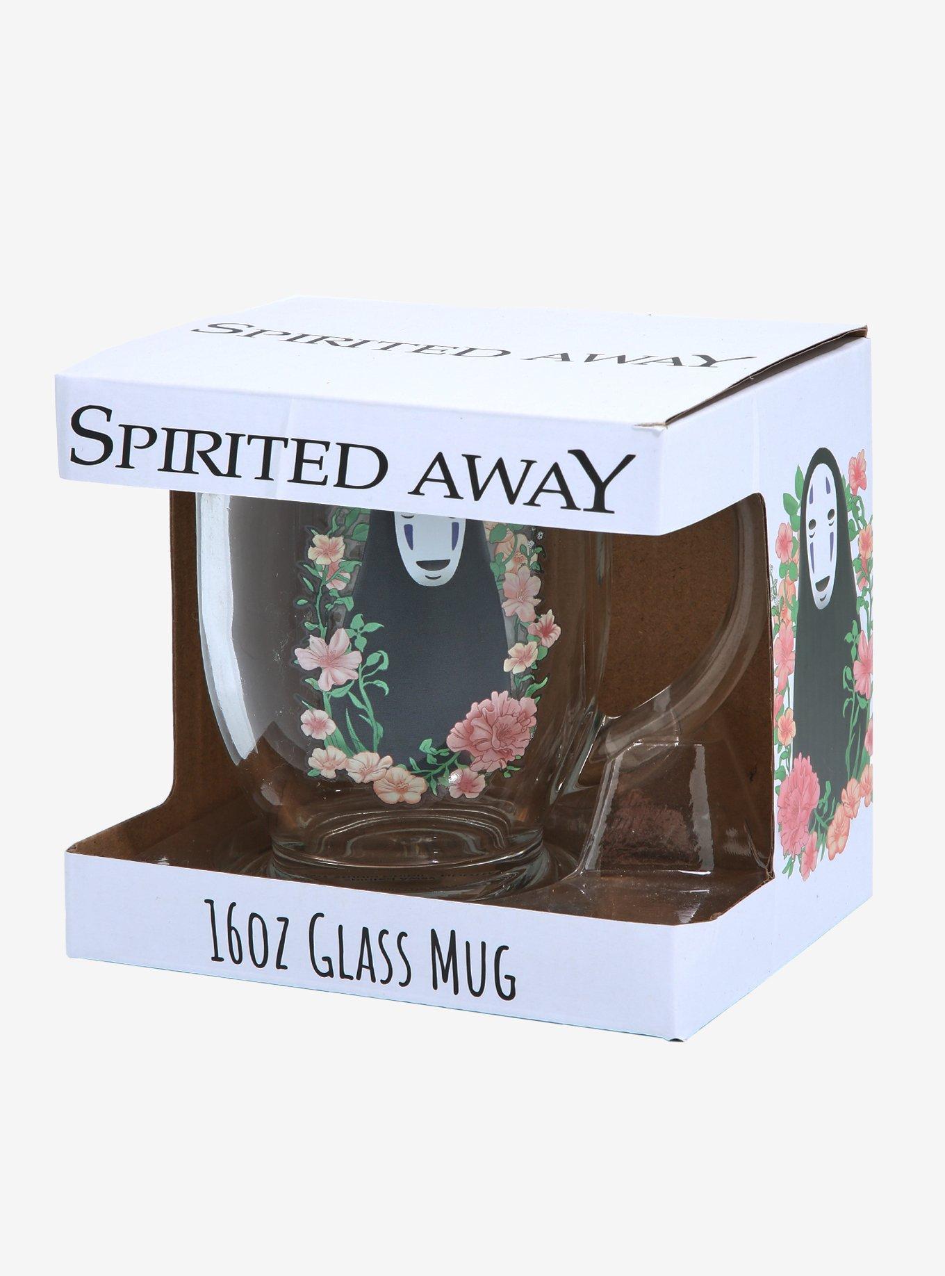 Studio Ghibli Spirited Away No-Face Floral Glass Mug - BoxLunch Exclusive, , alternate