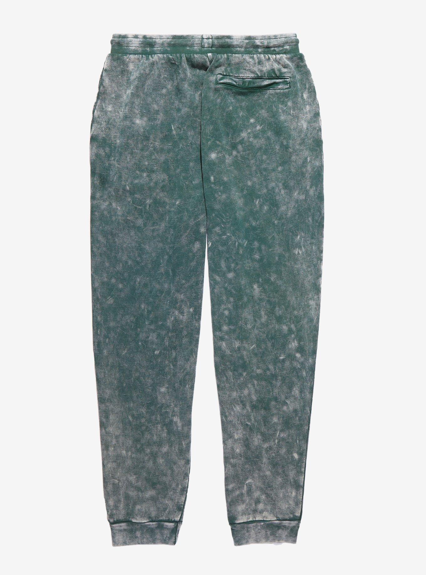 Avatar: The Last Airbender Earth Kingdom Acid Wash Joggers - BoxLunch Exclusive, DARK WASH, alternate