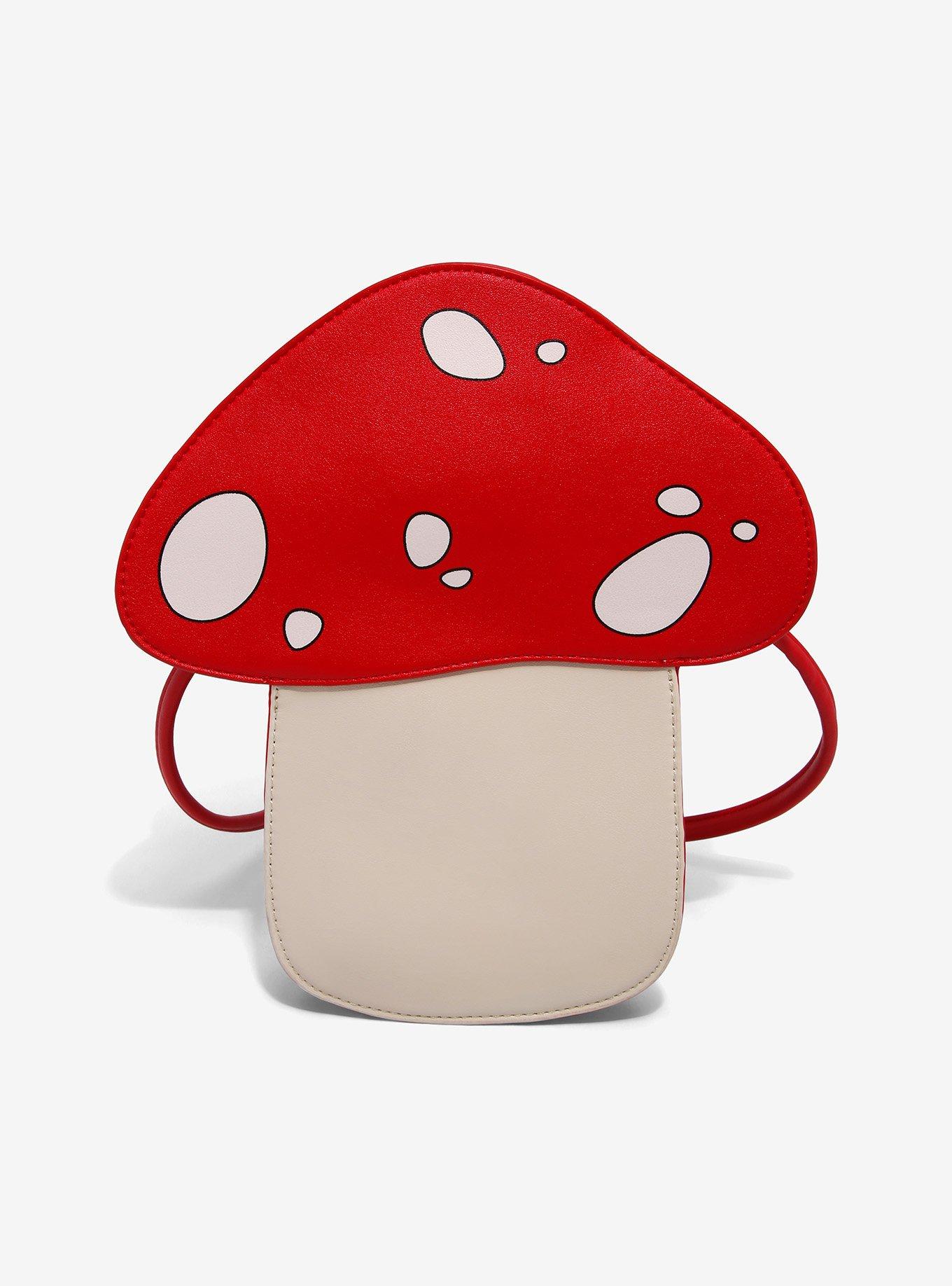 Mushroom Pin Collector Crossbody Bag, , alternate