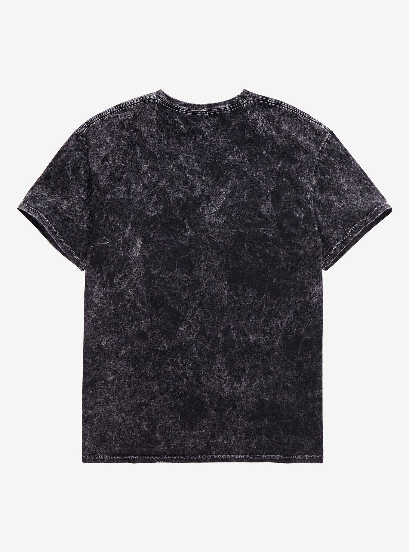 Trippy Mushroom Black Wash T-Shirt, BLACK, alternate