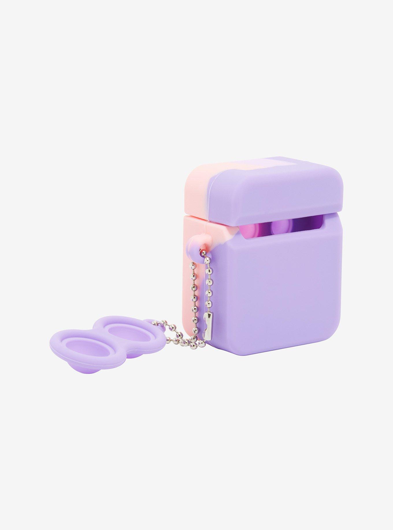 Pink & Purple Silicone Pop-Up Wireless Earbud Case Cover, , alternate