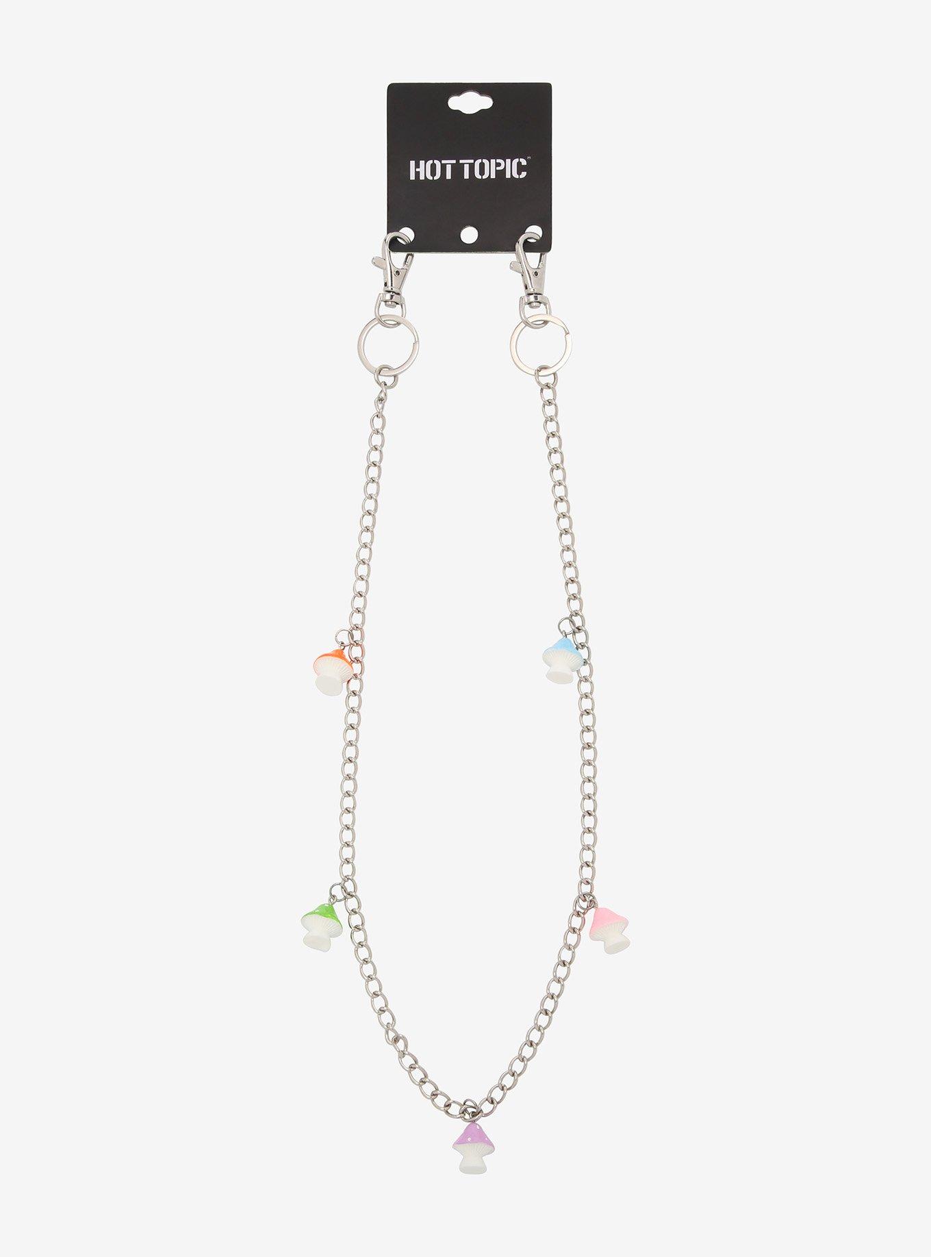 Multicolor Mushroom 24 Inch Wallet Chain, , alternate