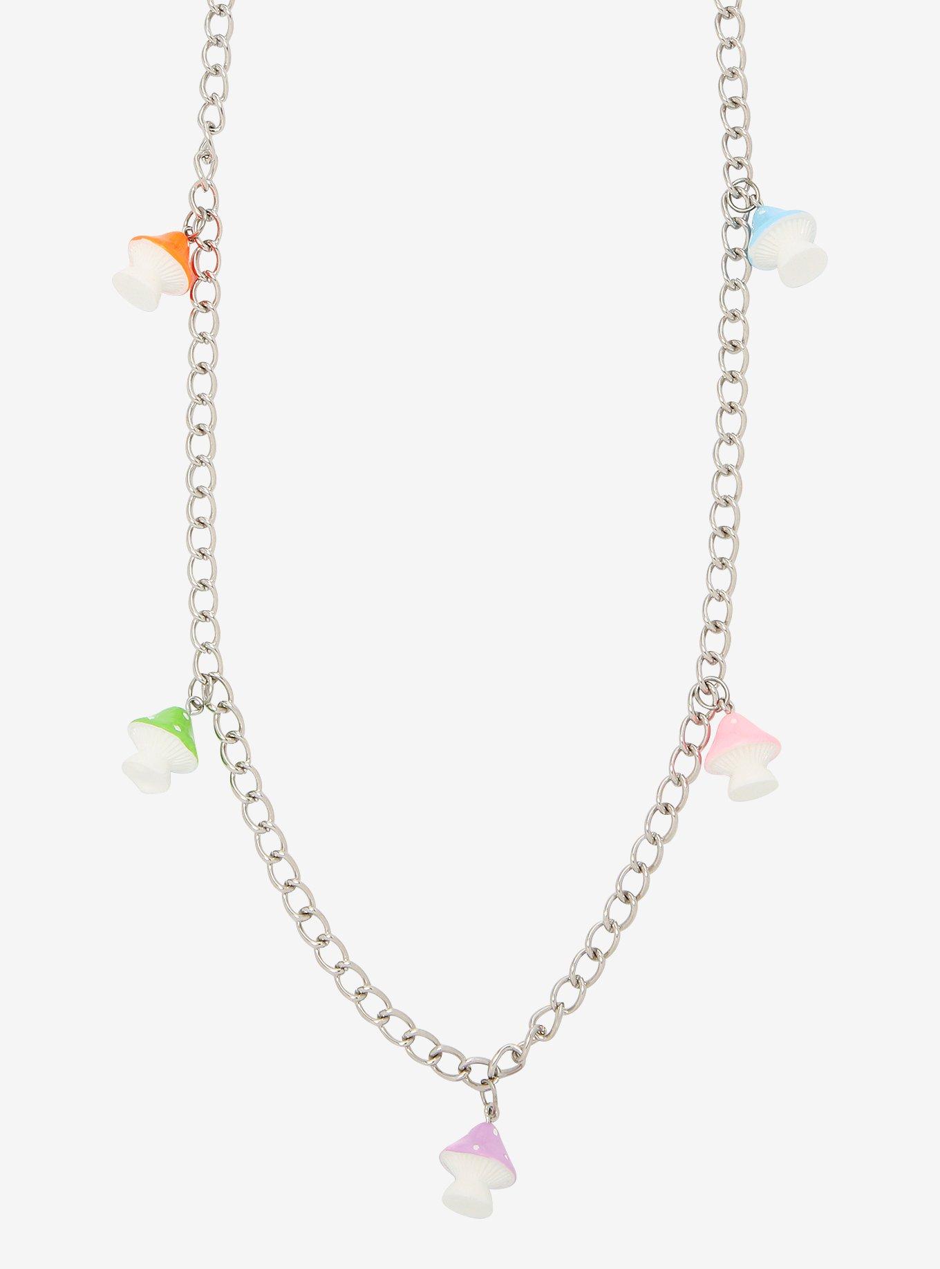 Multicolor Mushroom 24 Inch Wallet Chain, , alternate