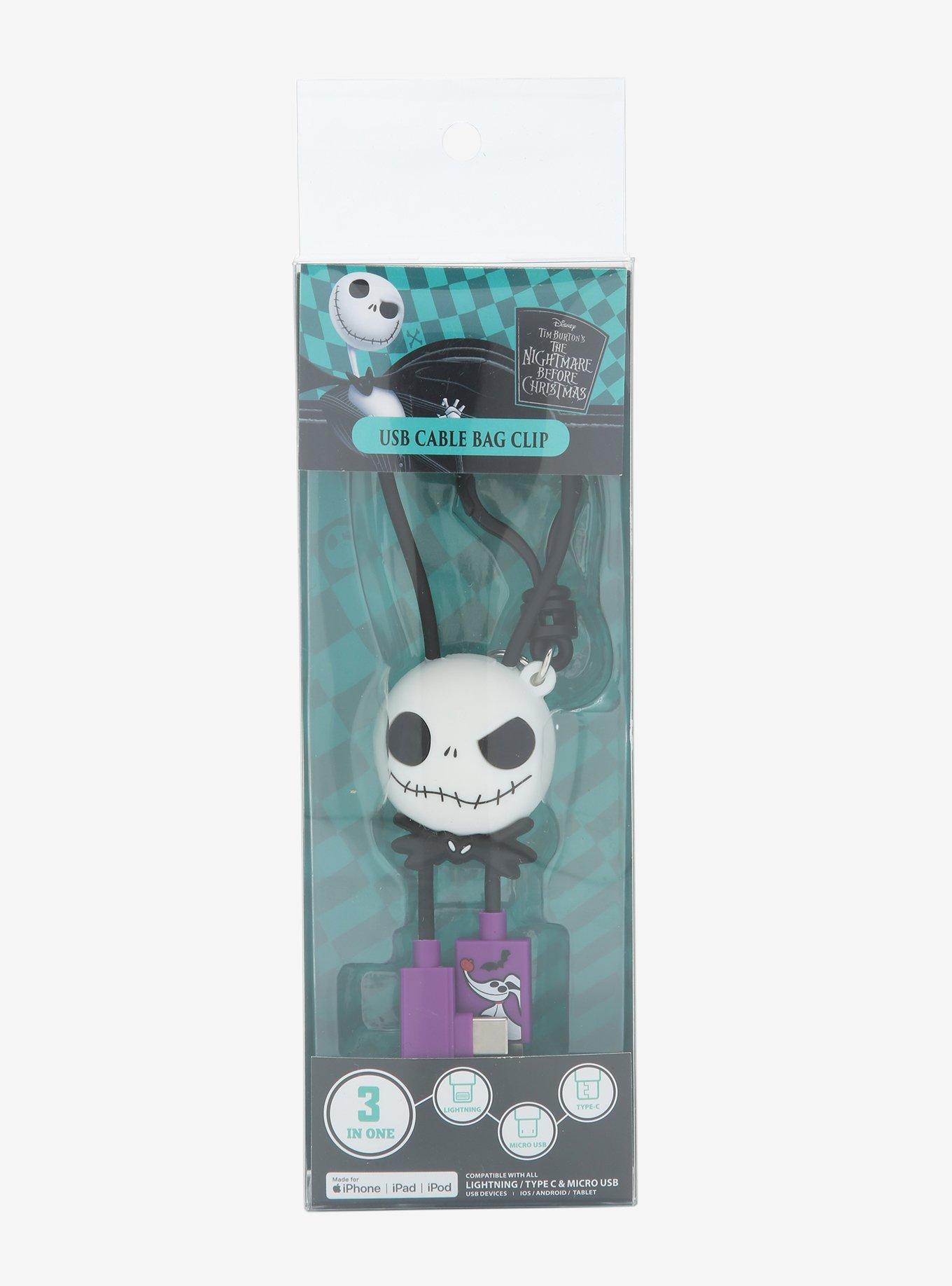 The Nightmare Before Christmas Jack Skellington USB Cable Clip, , alternate