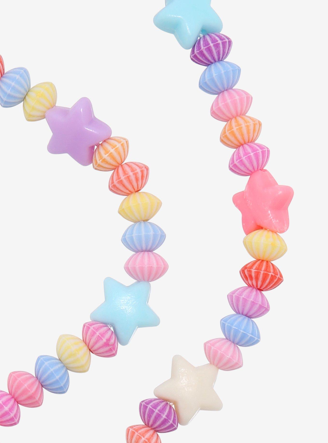 Pastel Star Beads Phone Charm, , alternate