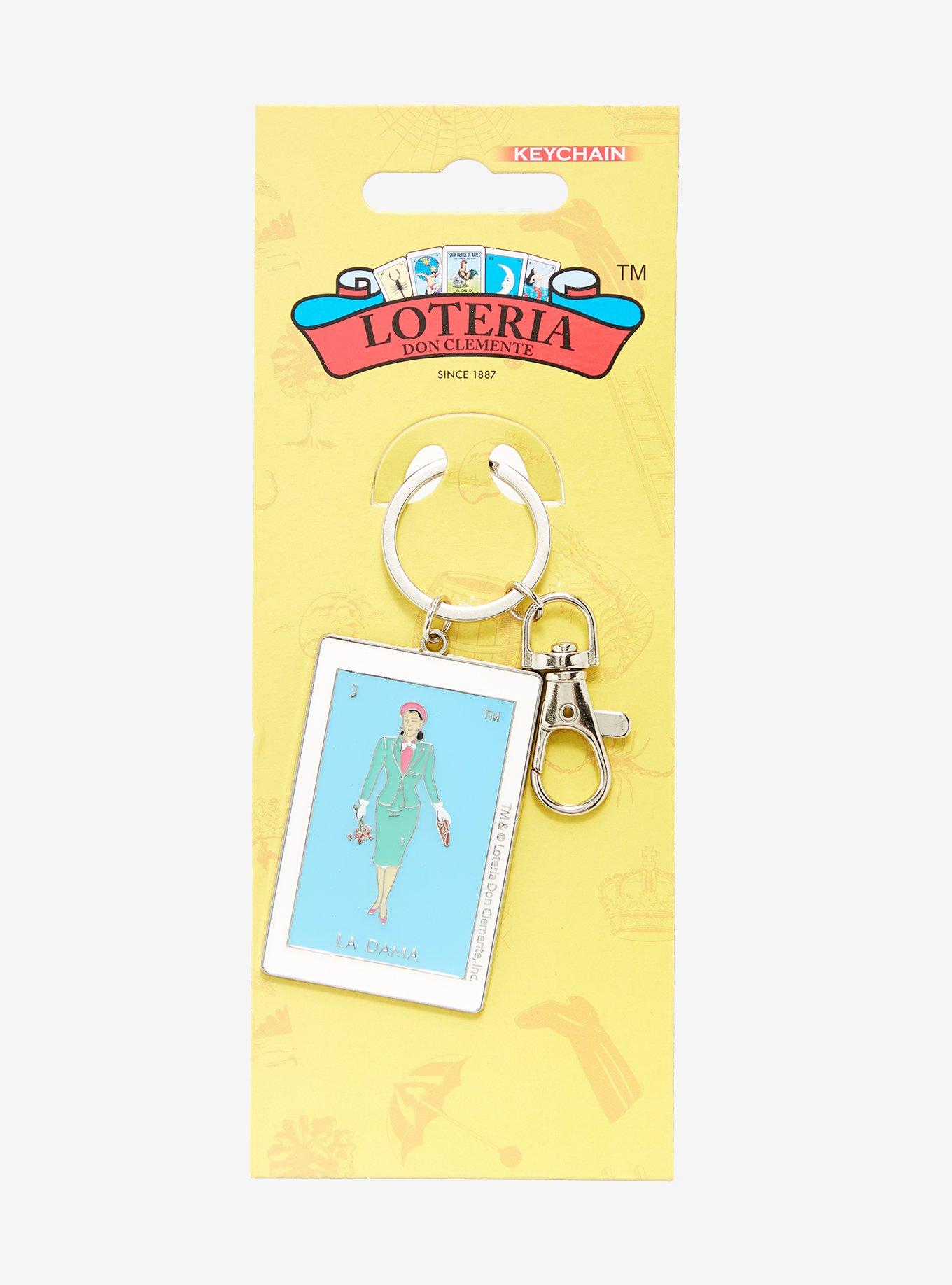 Loteria La Dama Key Chain, , alternate