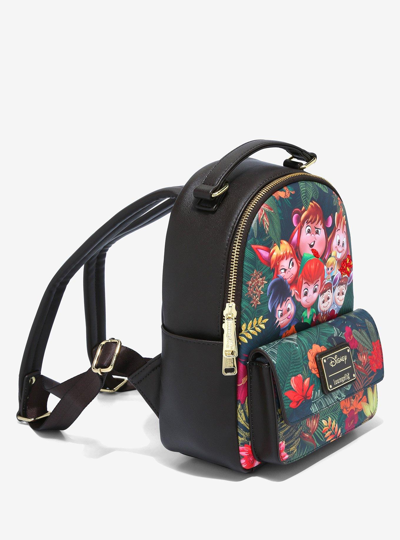 Loungefly Disney Peter Pan & Lost Boys Chibi Jungle Mini Backpack - BoxLunch Exclusive, , alternate