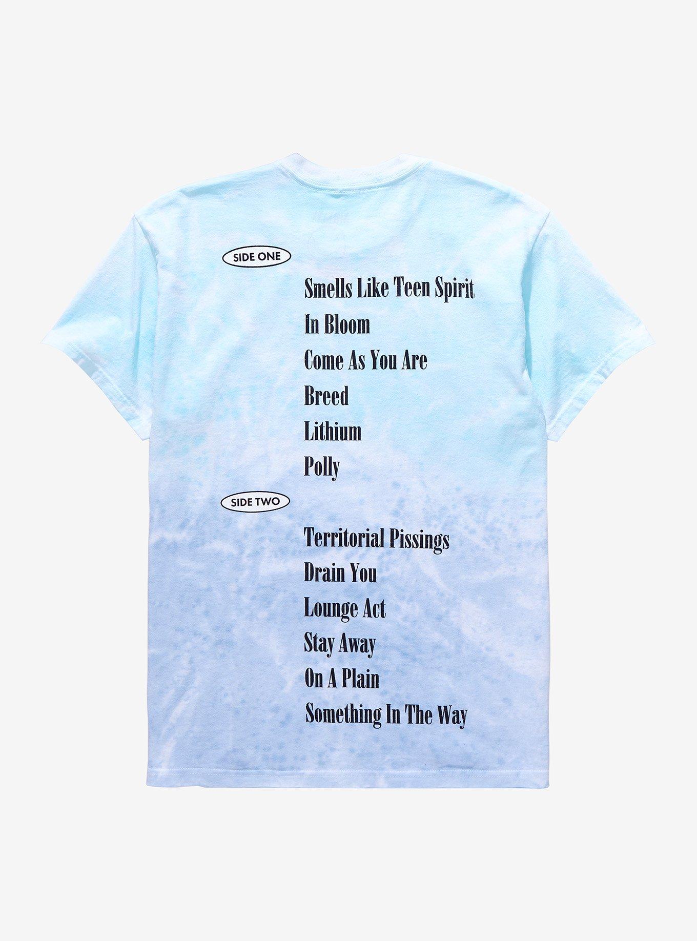 Nirvana Nevermind 30th Anniversary Tracklist Tie-Dye Girls T-Shirt, MULTI, alternate