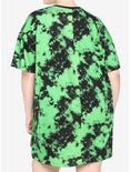 The Nightmare Before Christmas Green Tie-Dye Girls Dorm Shirt Plus Size, , alternate