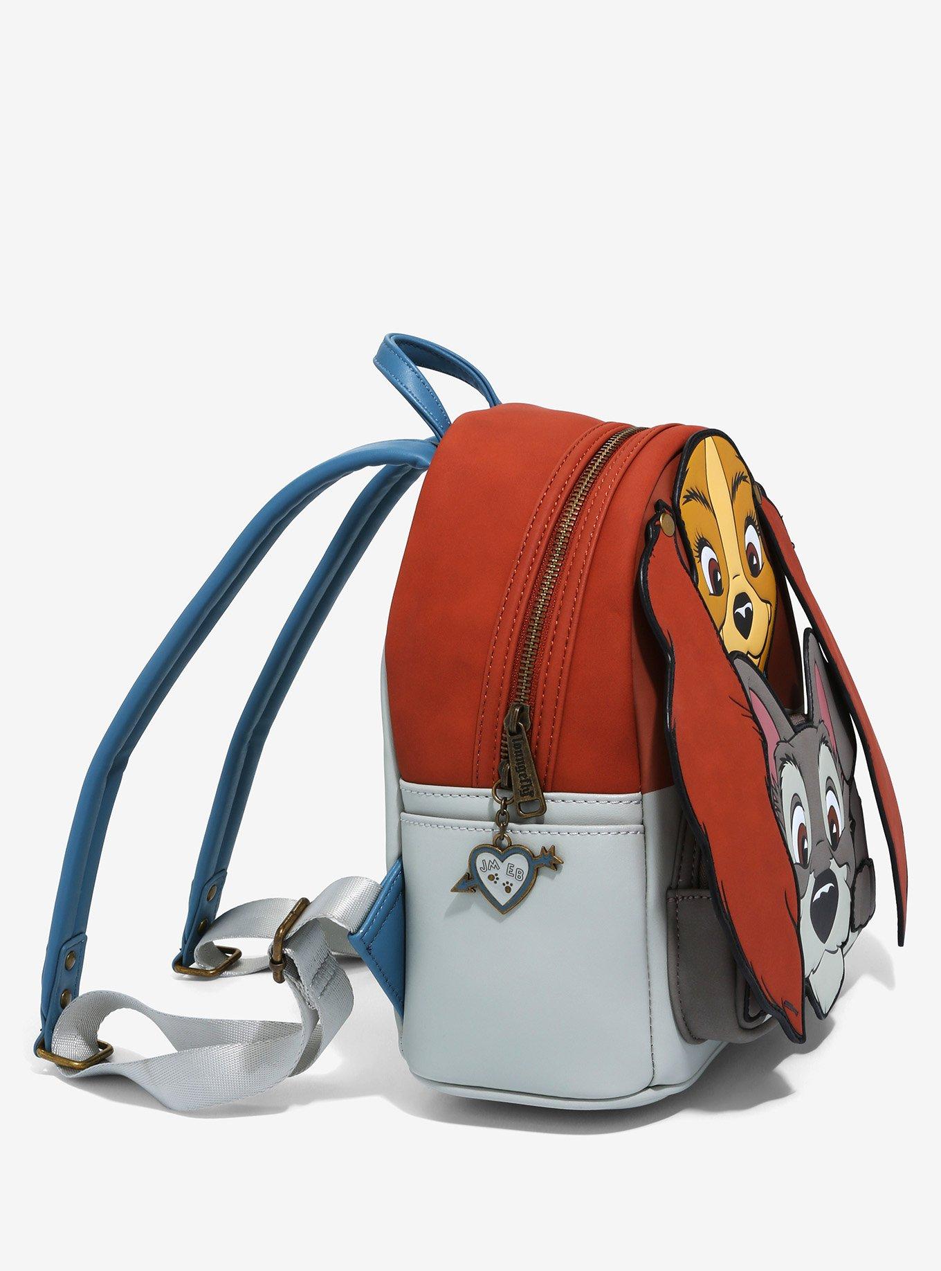Loungefly Disney Lady and the Tramp Stacked Character Mini Backpack, , alternate